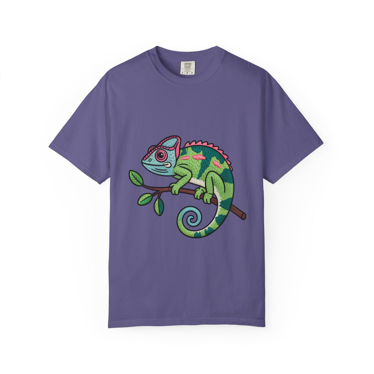 Cute Chameleon Shirt, Chameleon On A Branch T-Shirt, Cartoon Reptile Lover Gift, Funny Chameleon Tee