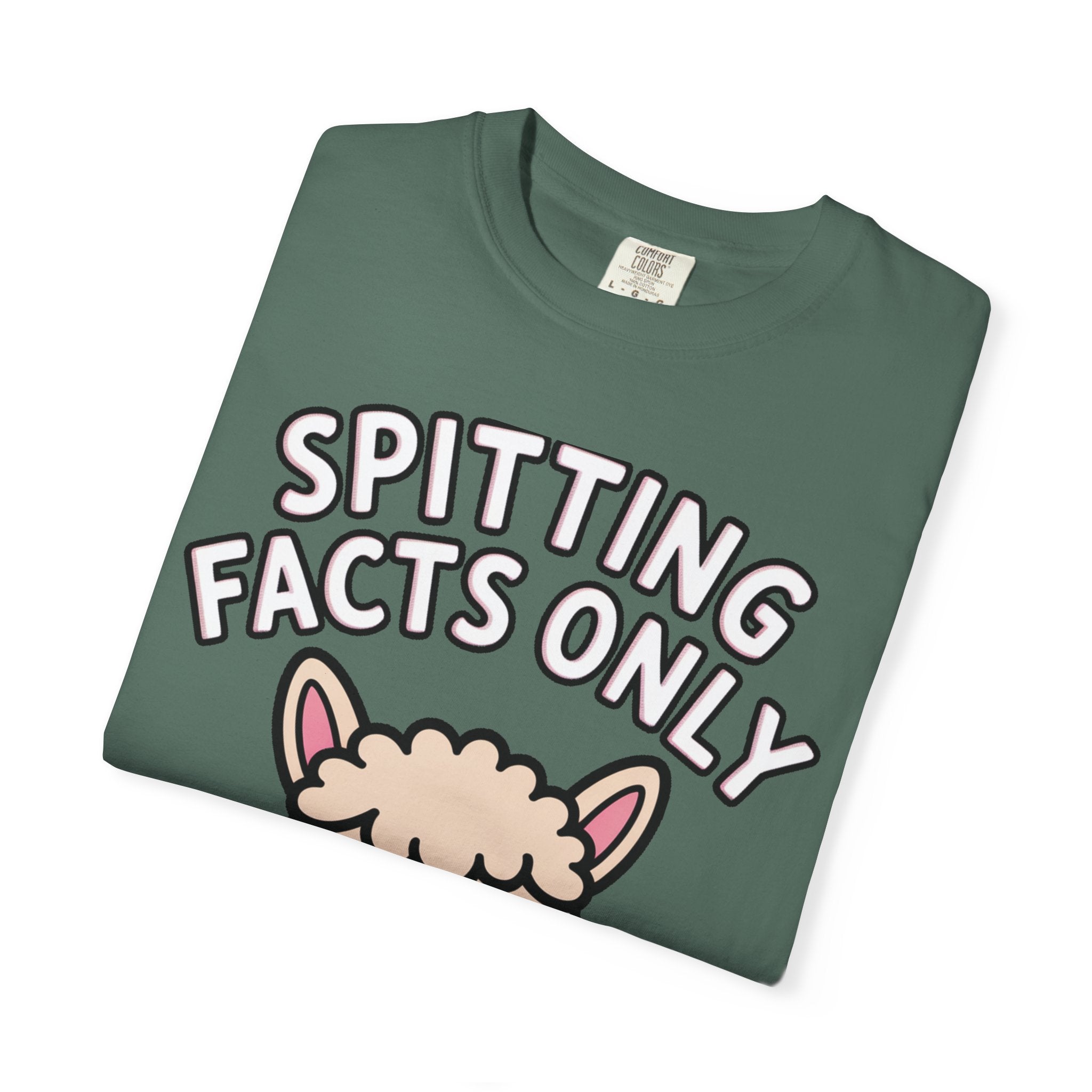 Funny Alpaca Shirt, Spitting Facts Only T-Shirt, Sassy Alpaca Tee, Cute Alpaca Lover Gift, Funny Animal Graphic Shirt