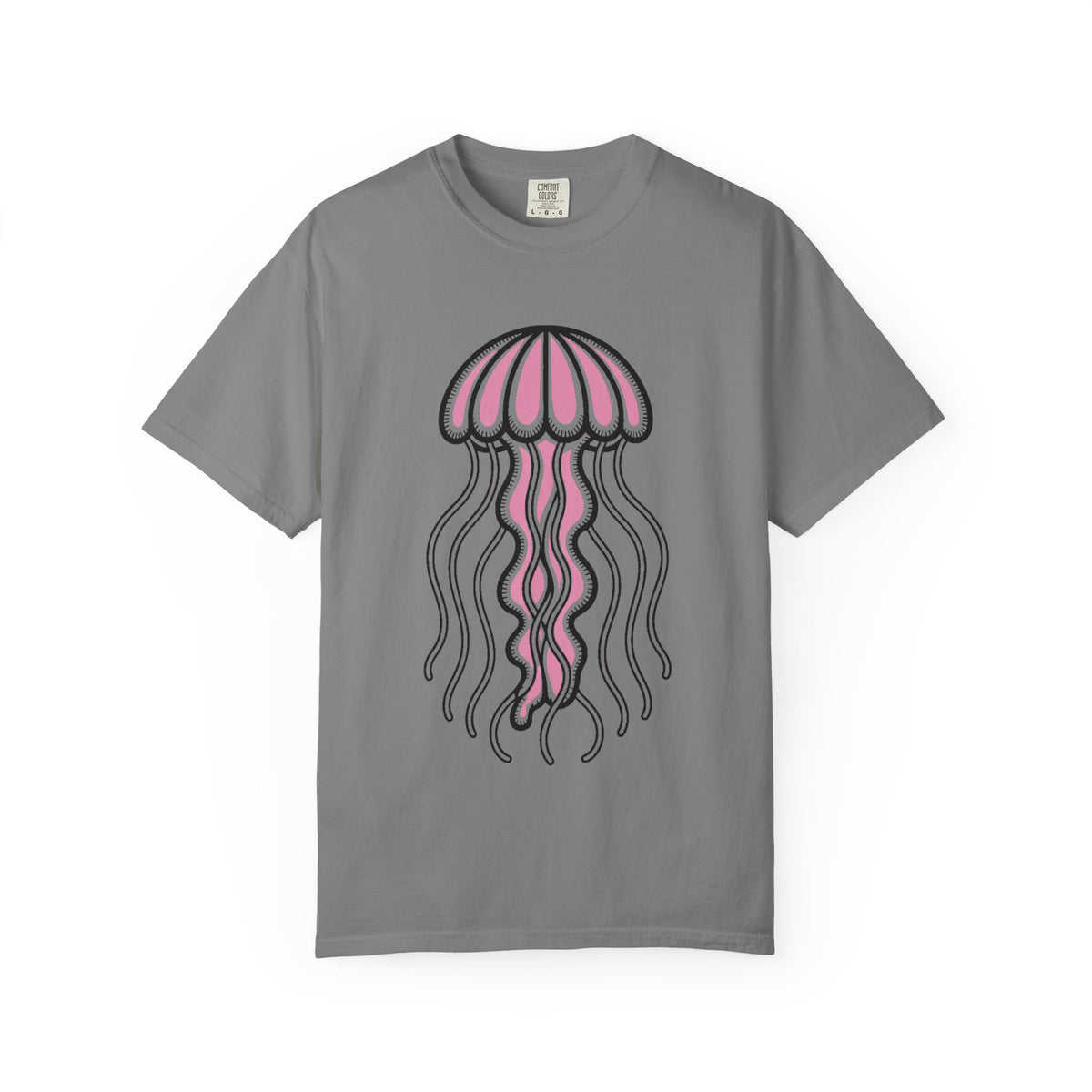 Cute Jellyfish T-Shirt, Glowing Jellyfish Graphic Tee, Ocean Lover Gift, Garment-Dyed Unisex Shirt for Beach and Aquarium Fans