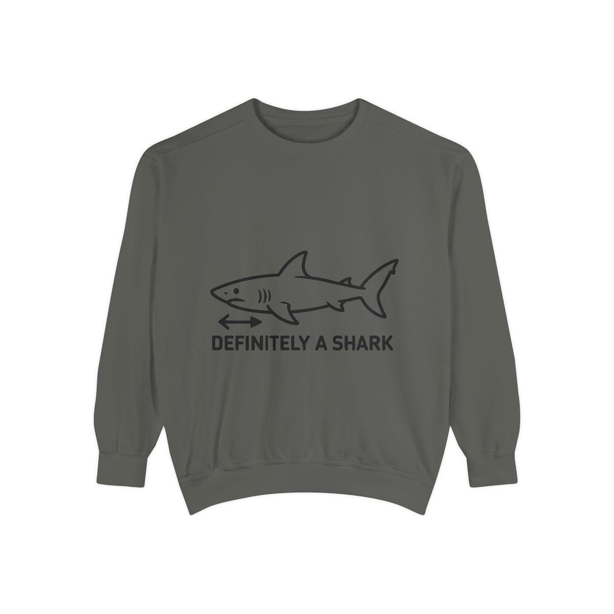 Definitely A Shark Diagram Sweatshirt, Funny Meme Crewneck, Deadpan Textbook Diagram Shirt, Shark Lover Gift, Sarcastic Sweatshirt