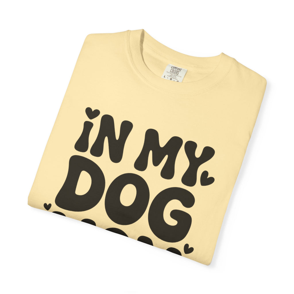 In My Dog Mom Era Shirt, Trendy Dog Mom T-Shirt, Funny Dog Lover Gift, Bold Typography Tee for Women, Cute Paw Print Heart Shirt