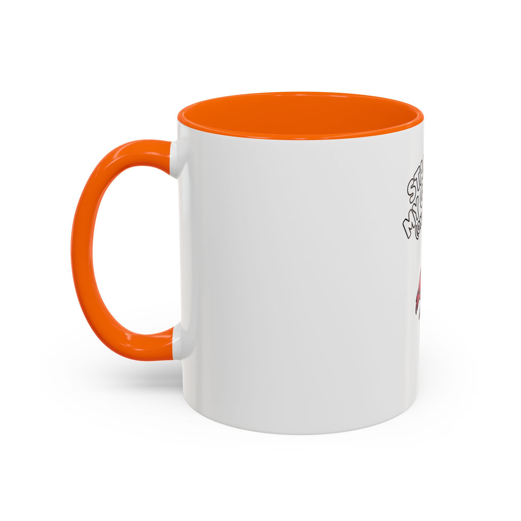 Standing My Ground Flamingo Mug, Funny One Leg Flamingo Coffee Cup, Sassy Bird Lover Gift, Cute Cartoon Flamingo Accent Mug