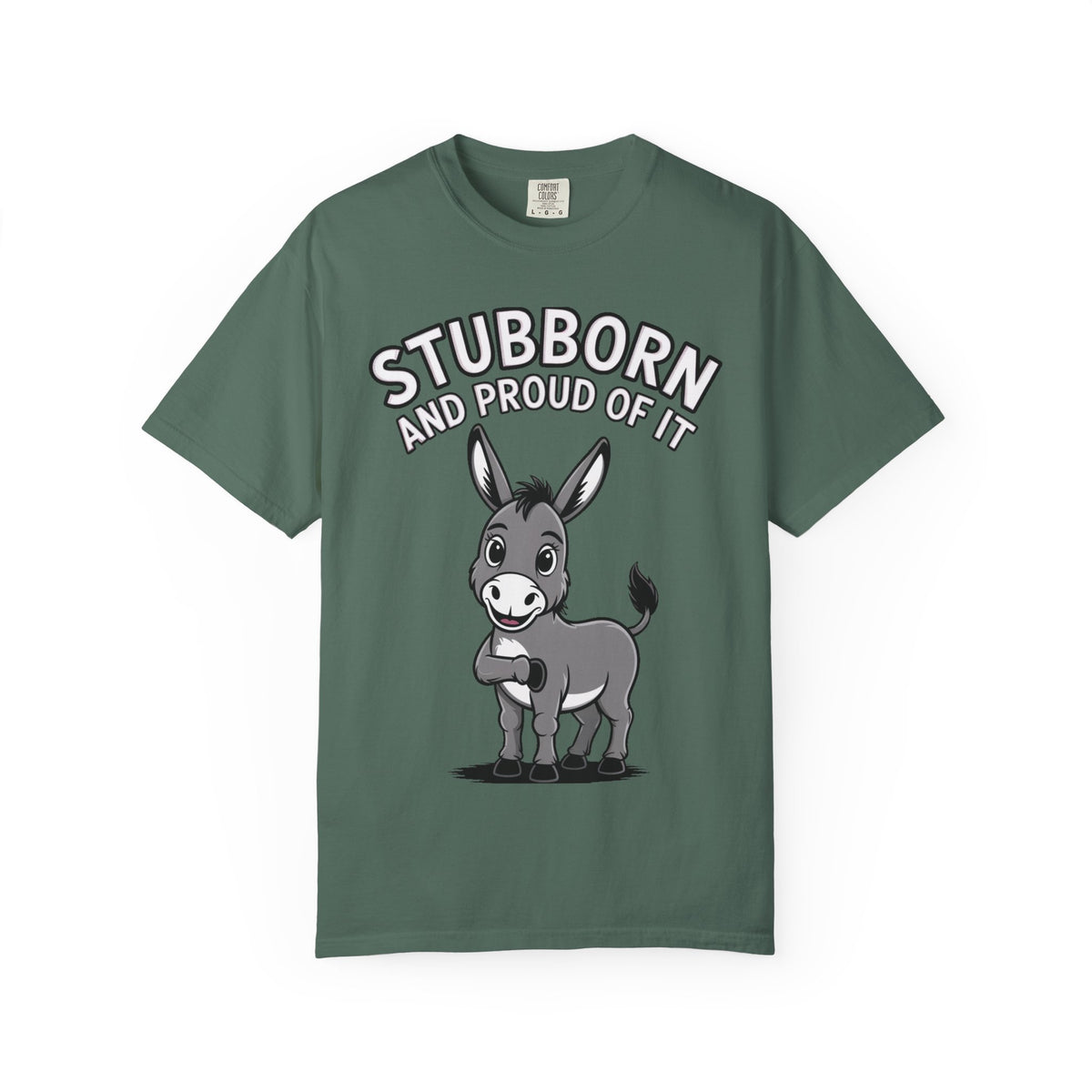 Stubborn Donkey T-Shirt, Funny 'Stubborn And Proud Of It' Tee, Cute Cartoon Donkey Shirt, Farm Animal Lover Gift