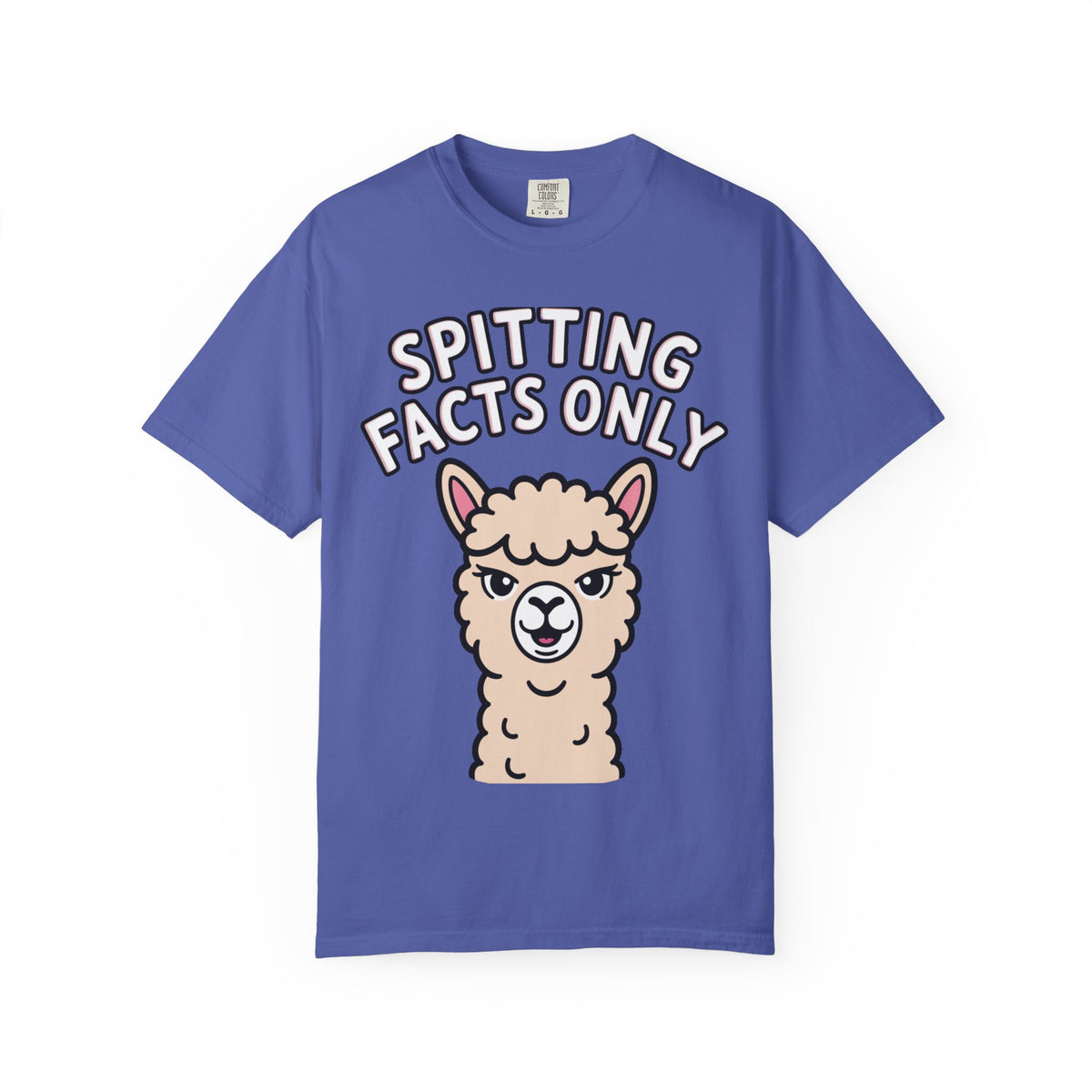 Funny Alpaca Shirt, Spitting Facts Only T-Shirt, Sassy Alpaca Tee, Cute Alpaca Lover Gift, Funny Animal Graphic Shirt