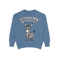 Stubborn Donkey Sweatshirt, Funny Donkey Crewneck, Stubborn And Proud Of It Shirt, Cute Farm Animal Gift, Embroidered Style Sweater