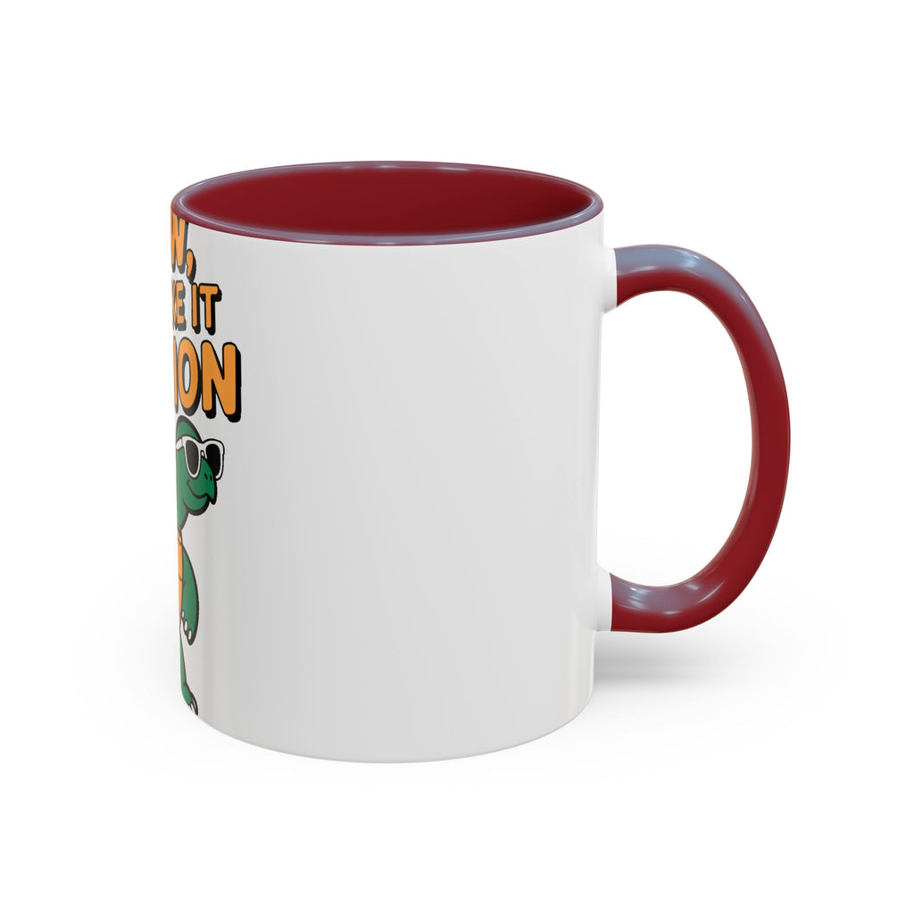 Slow But Fashion Turtle Mug, Funny Sunglasses Turtle Coffee Cup, Cute Turtle Lover Gift, Sassy Animal Mug for Coffee Tea Lovers