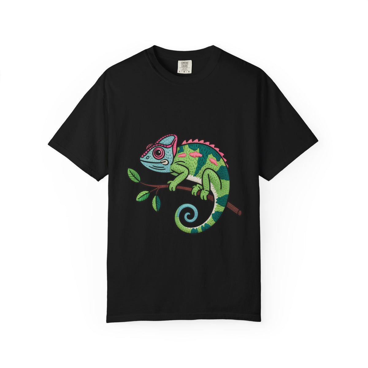 Cute Chameleon Shirt, Chameleon On A Branch T-Shirt, Cartoon Reptile Lover Gift, Funny Chameleon Tee
