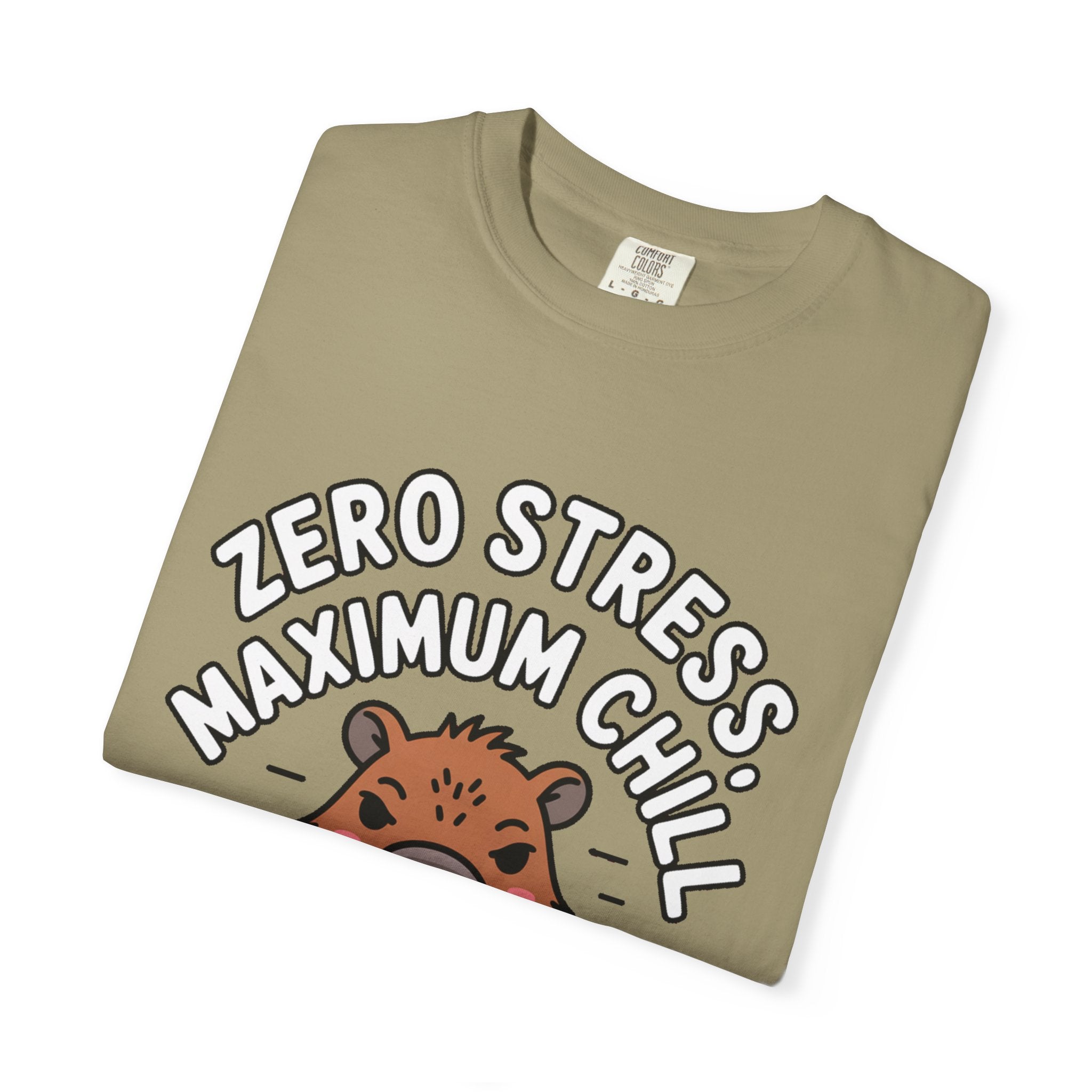 Zero Stress Capybara Shirt, Funny Hot Spring Capybara T-Shirt, Maximum Chill Tee, Cute Animal Lover Gift