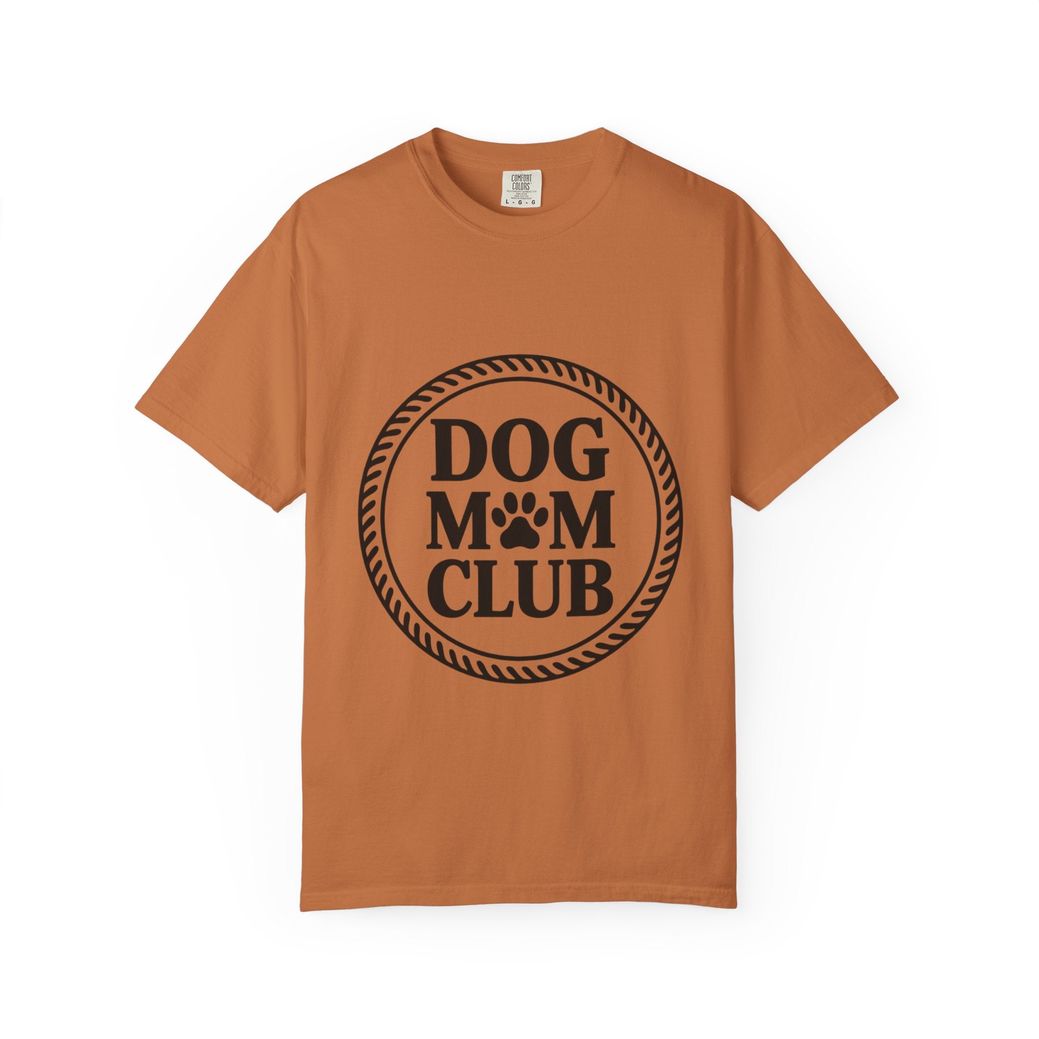Dog Mom Club Badge Shirt, Vintage Stamp Dog Lover T-Shirt, Funny Dog Mom Gift, Minimalist Paw Print Tee