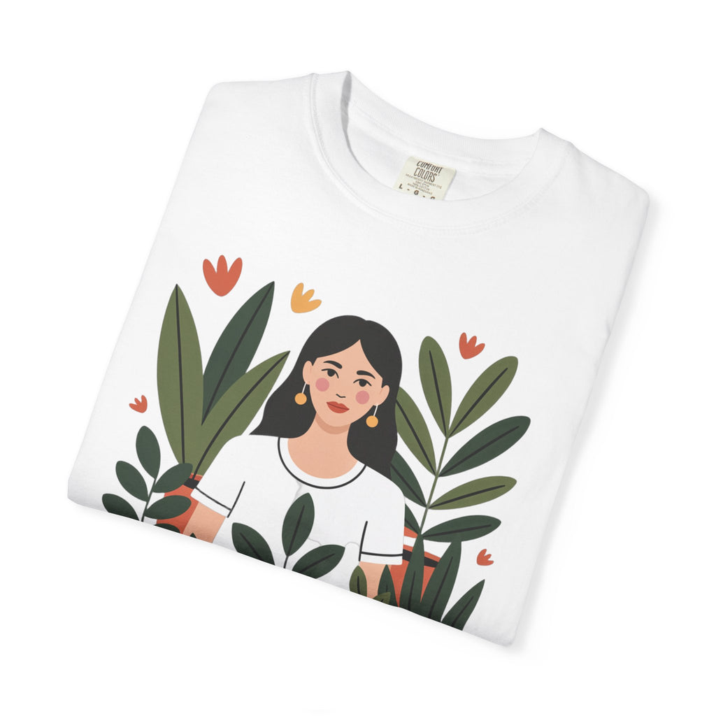 Crazy Plant Lady Shirt, Cute Plant Lover T-Shirt, Botanical Illustration Tee, Funny Gardener Gift, Plant Mom Shirt for Women