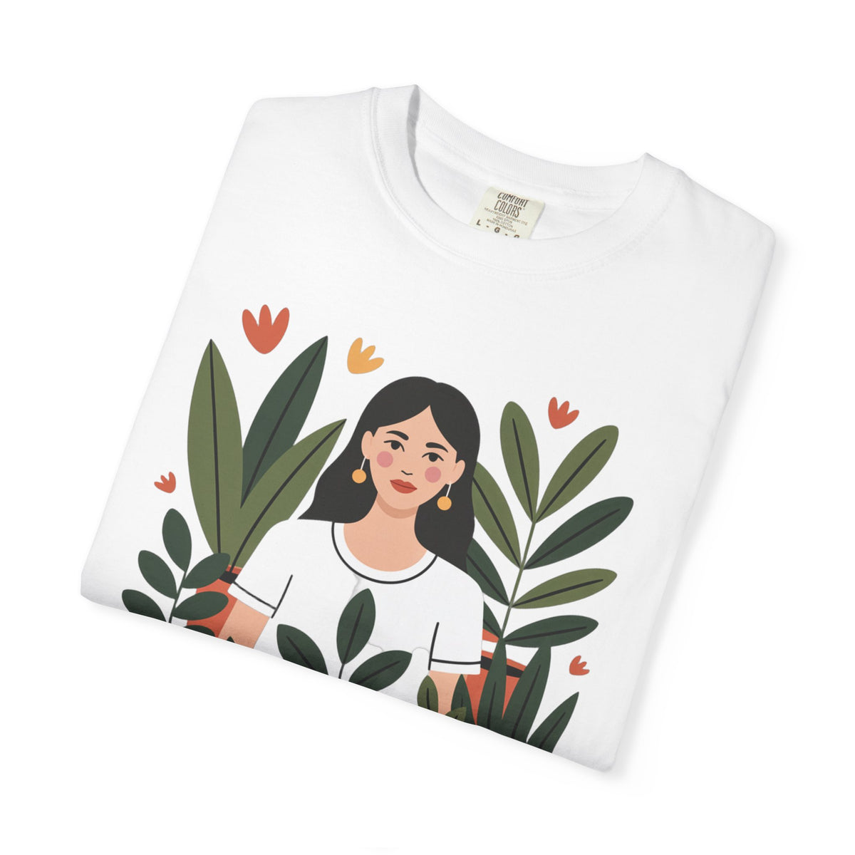 Crazy Plant Lady Shirt, Cute Plant Lover T-Shirt, Botanical Illustration Tee, Funny Gardener Gift, Plant Mom Shirt for Women
