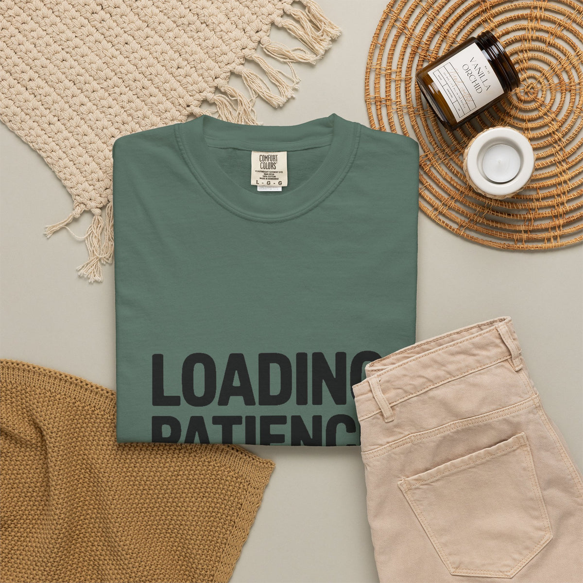Loading Patience Please Wait T-Shirt, Funny Sarcastic Quote Tee, Minimalist Typography Shirt, Gift for Introvert