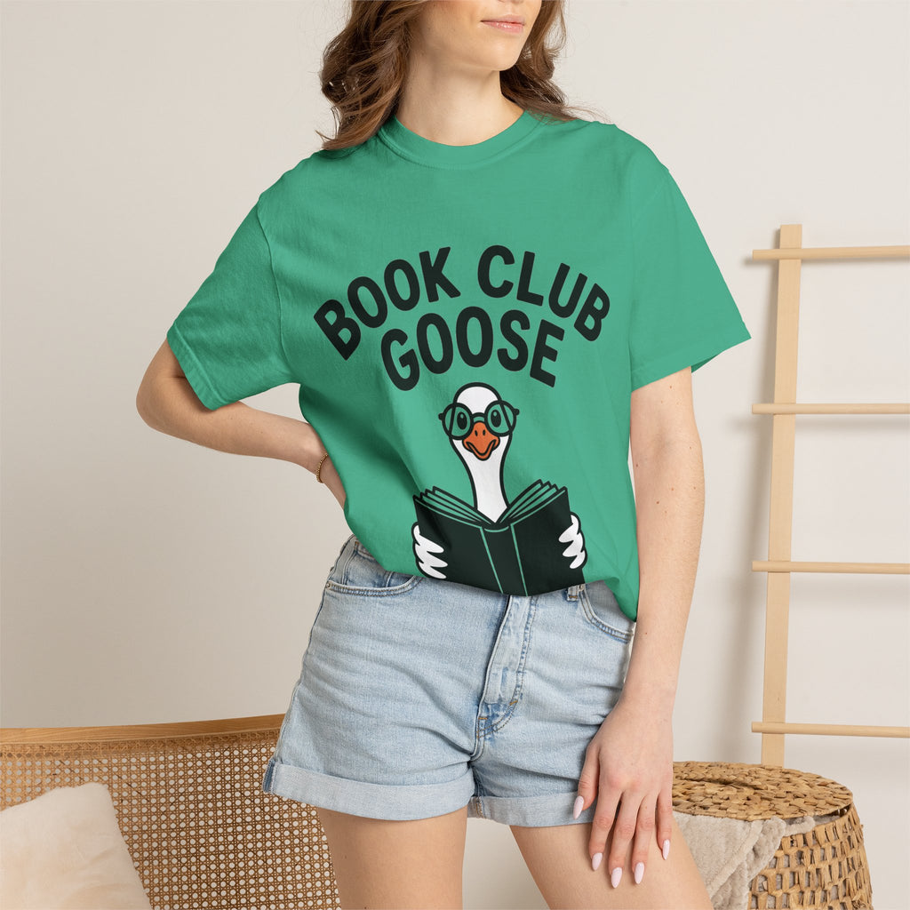 Book Club Goose Shirt, Funny Reading Goose T-Shirt, Bookworm Gift, Cute Bookish Bird Tee, Librarian Gift Shirt