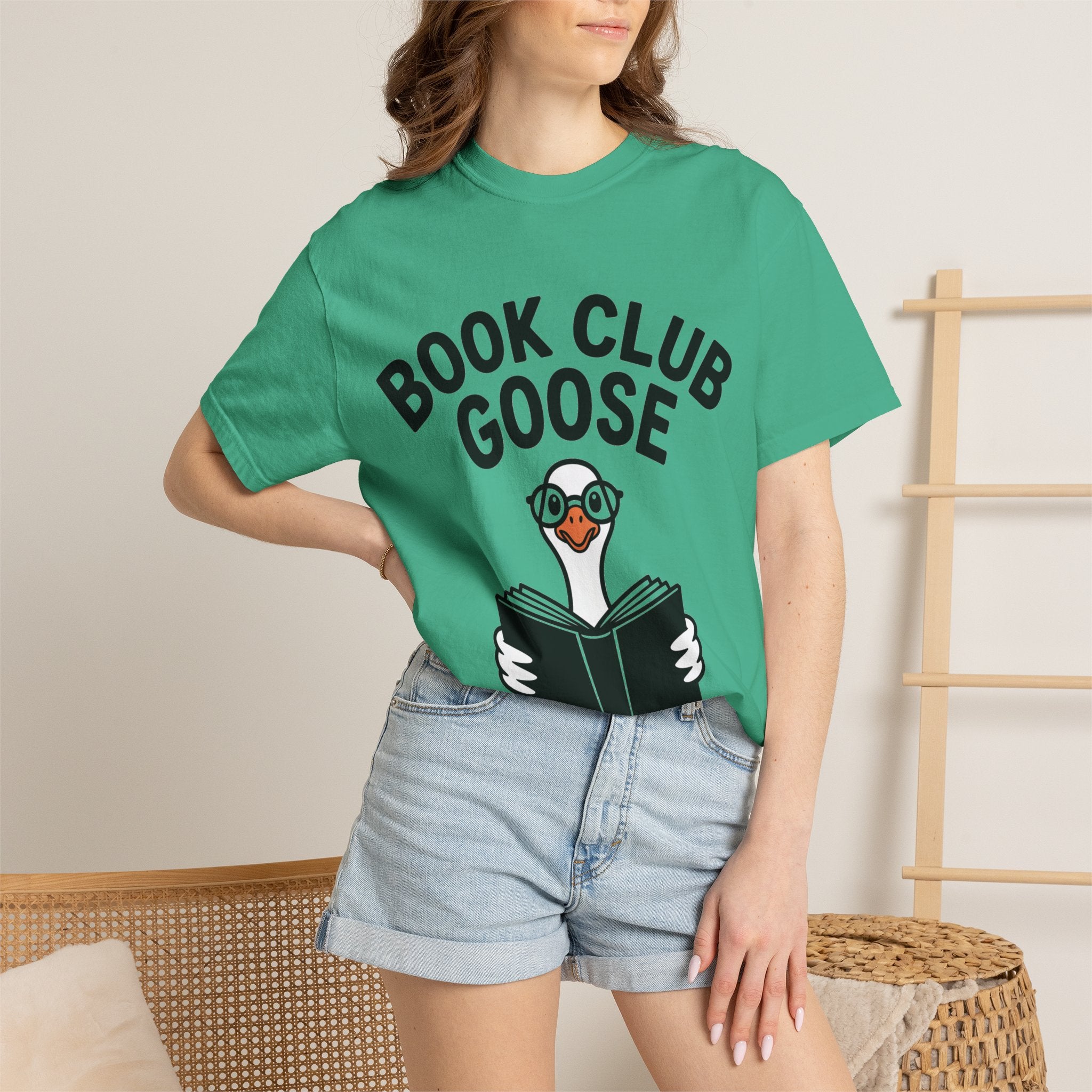 Book Club Goose Shirt, Funny Reading Goose T-Shirt, Bookworm Gift, Cute Bookish Bird Tee, Librarian Gift Shirt