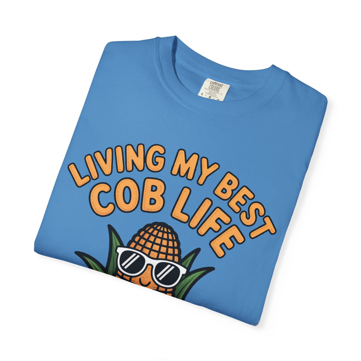 Funny Corn Shirt, Living My Best Cob Life T-Shirt, Cute Corn Sunglasses Tee, Vegetable Lover Gift, Funny Food Shirt