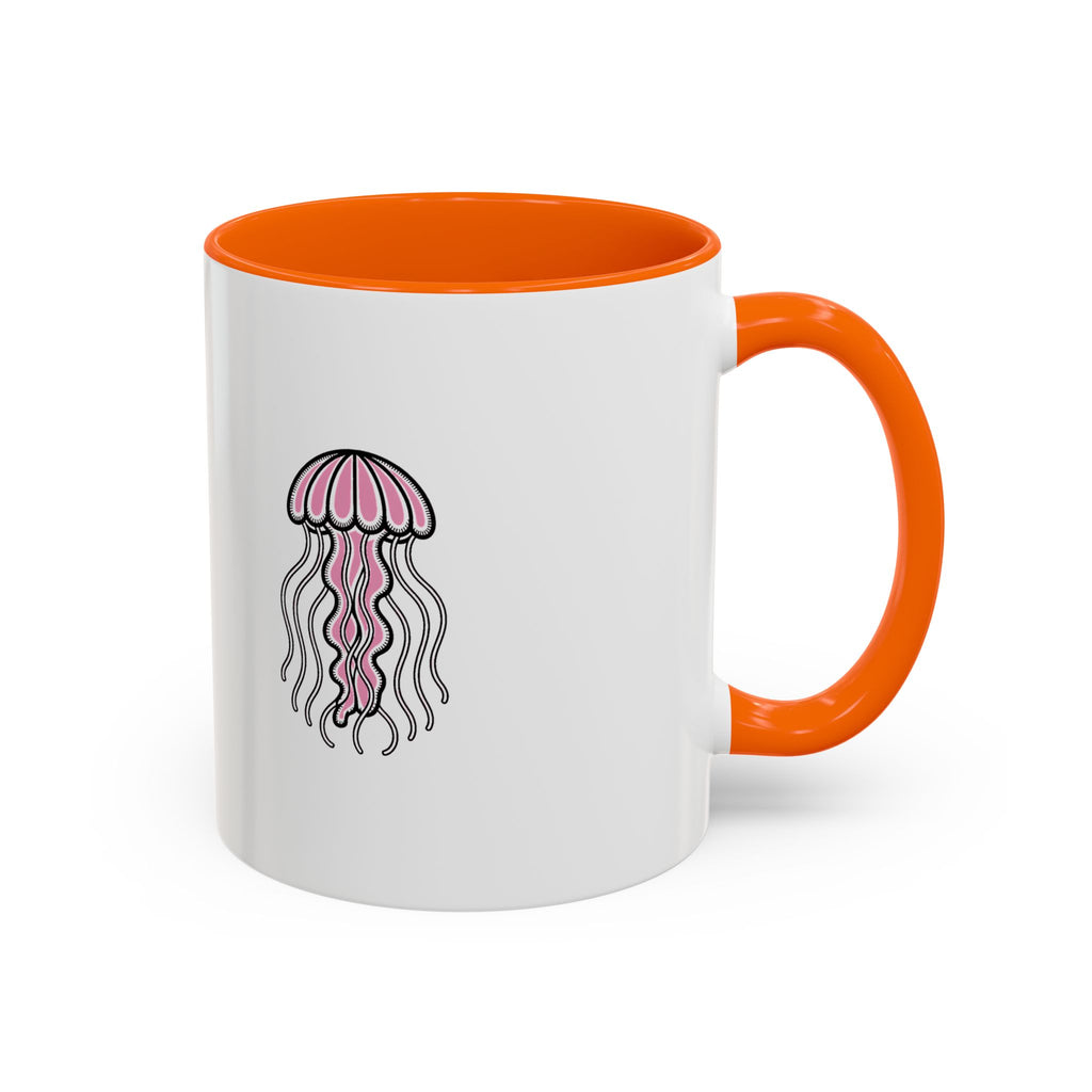 Cute Jellyfish Mug, Glowing Jellyfish Coffee Cup, Ocean Lover Gift, Cute Sea Animal Ceramic Mug, Ocean Lover Gift