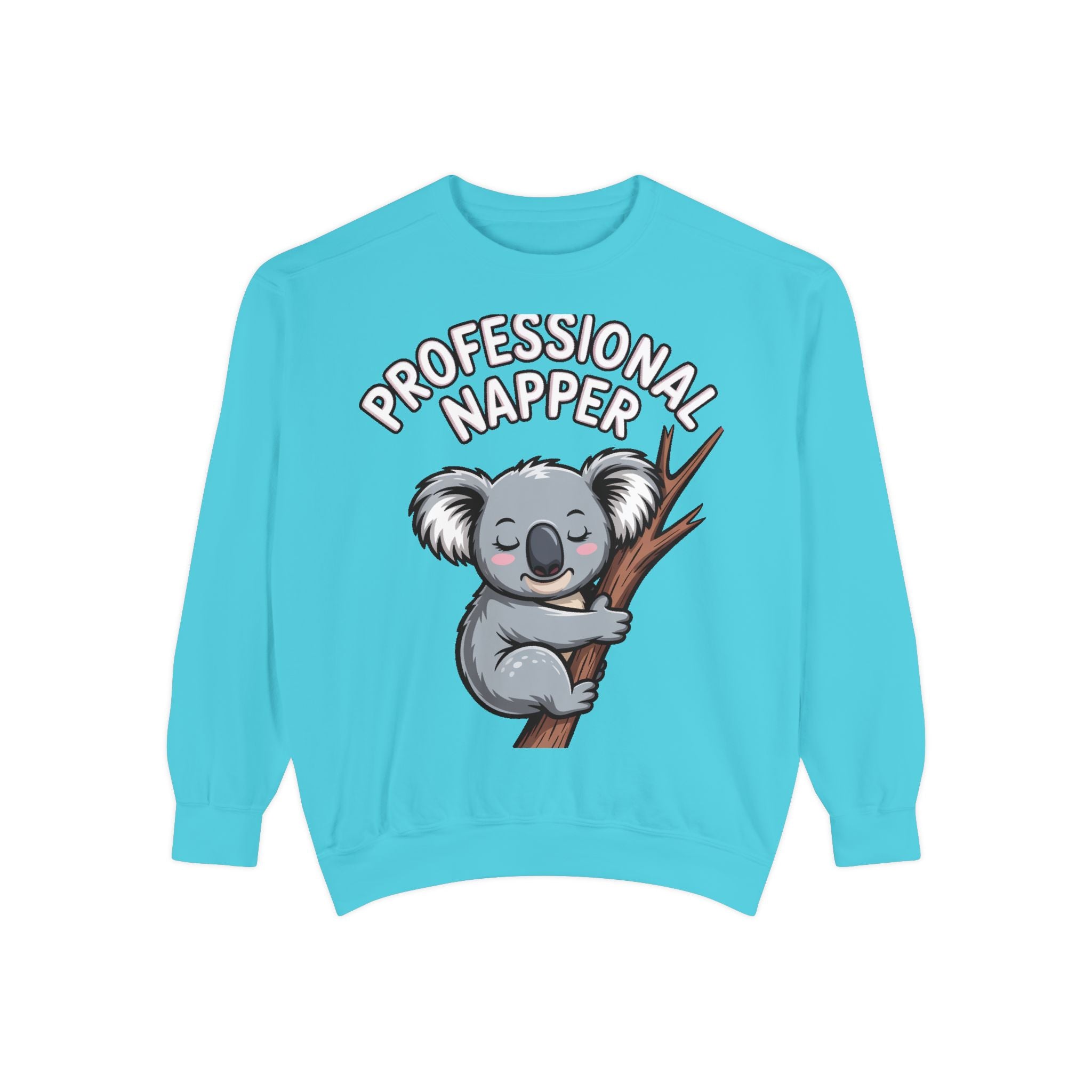 Professional Napper Koala Sweatshirt, Funny Koala Crewneck, Cute Nap Lover Gift, Cozy Animal Sweatshirt for Sleepy Souls
