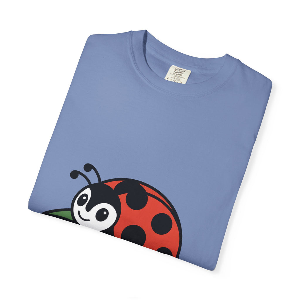 Cute Ladybug T-Shirt, Ladybug On A Leaf Shirt, Garden Bug Lover Gift, Nature Insect Graphic Tee, Kids Ladybug Shirt
