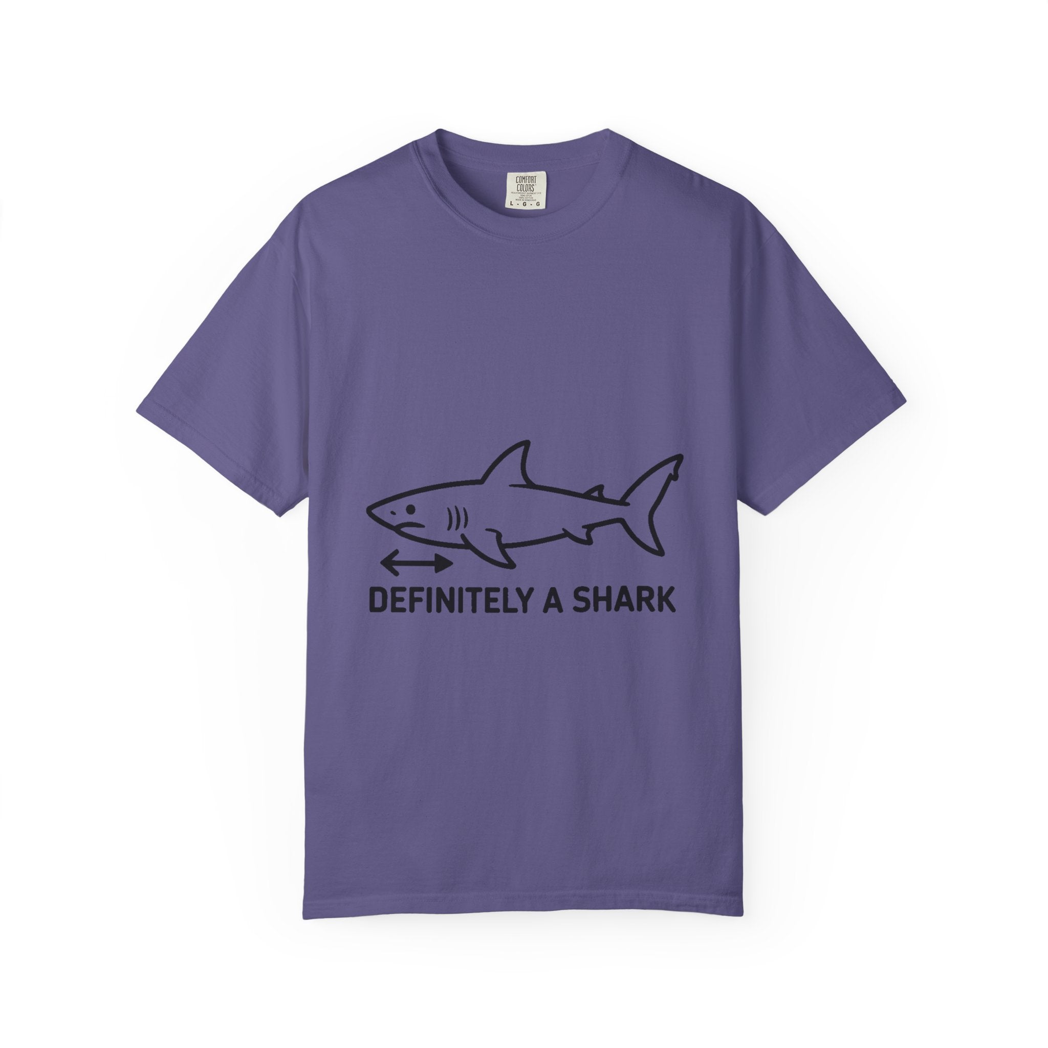 Definitely A Shark Diagram Shirt, Funny Deadpan Meme Tee, Sarcastic Textbook Diagram T-Shirt, Shark Lover Gift