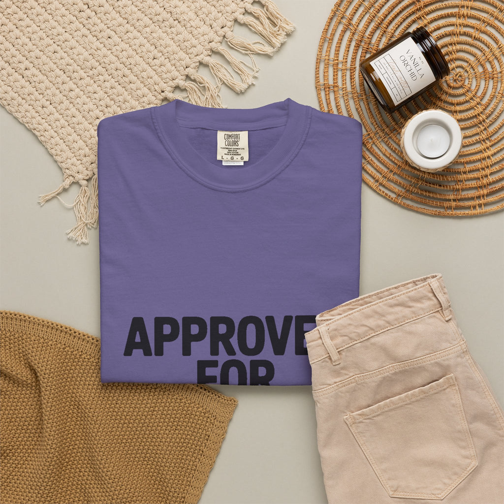 Approved For Chaos Only Shirt, Funny Bold Typography T-Shirt, Sarcastic Quote Tee, Chaotic Energy Shirt Gift