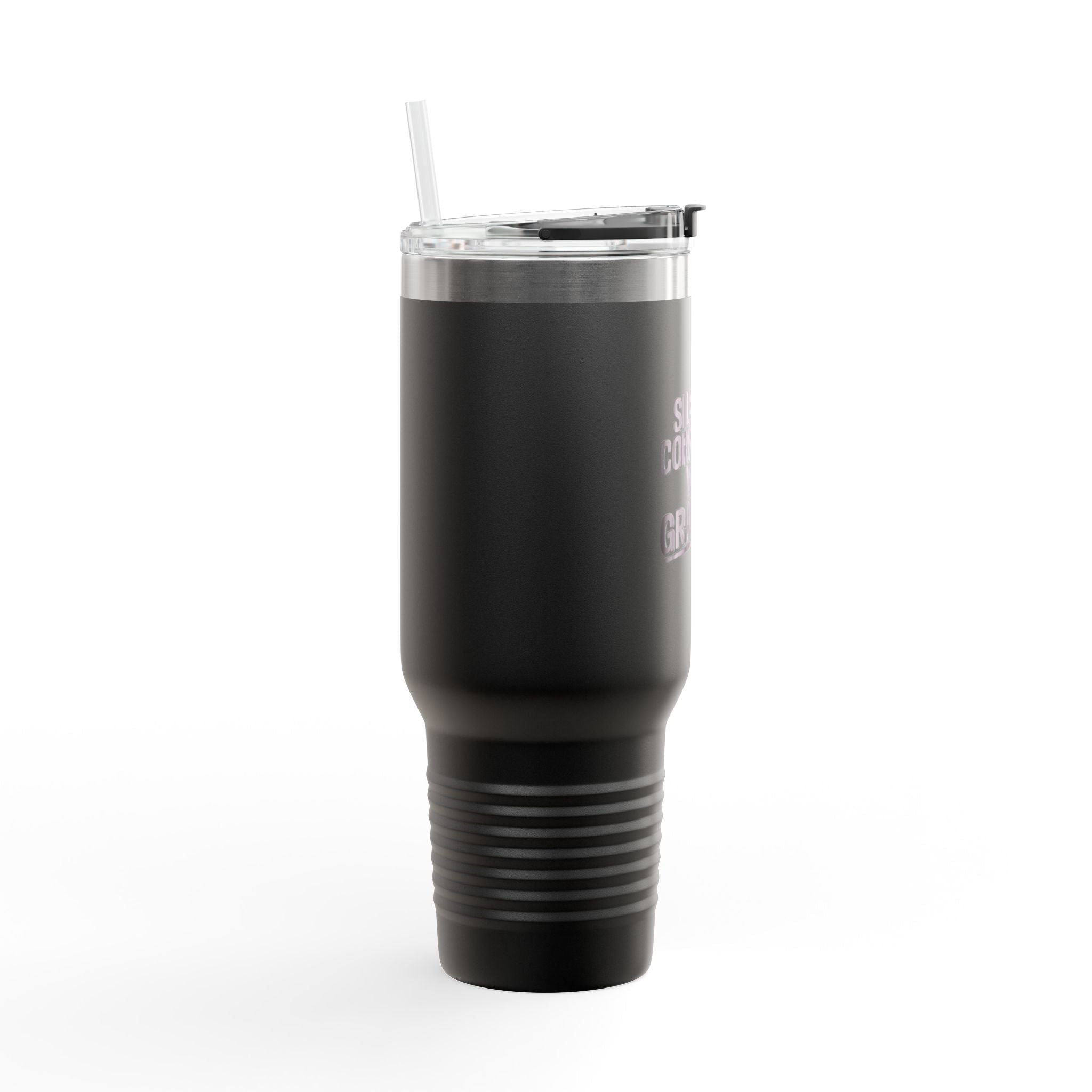 Silently Correcting Your Grammar Tumbler, Funny Grammar Police 40oz Travel Mug, Sarcastic Teacher Gift, English Nerd Cup