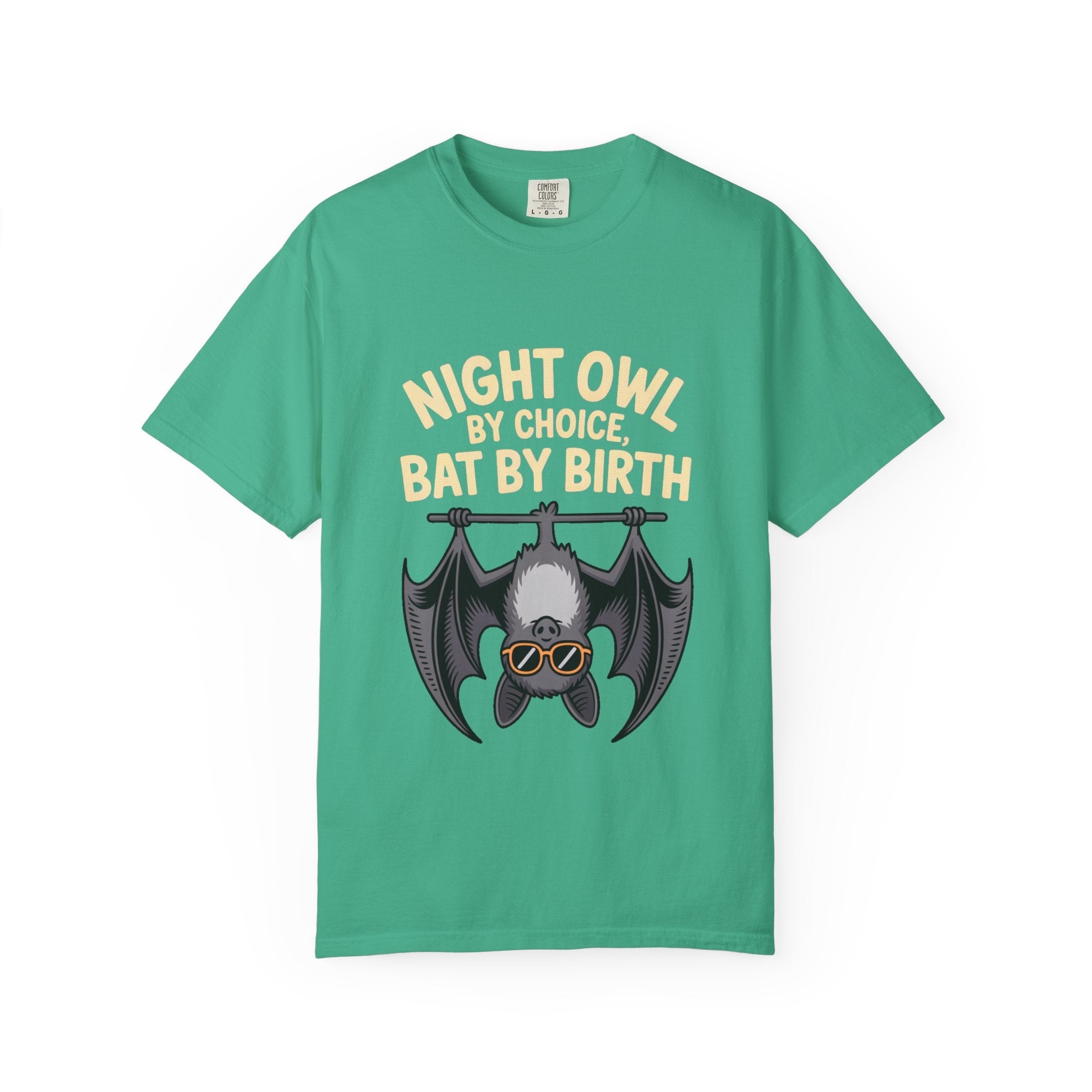 Night Owl By Choice Bat Shirt, Funny Bat T-Shirt, Cute Bat Wearing Sunglasses Tee, Halloween Gift for Night Owls