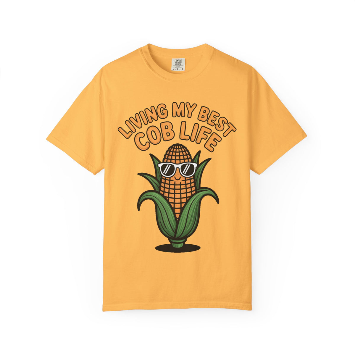 Funny Corn Shirt, Living My Best Cob Life T-Shirt, Cute Corn Sunglasses Tee, Vegetable Lover Gift, Funny Food Shirt