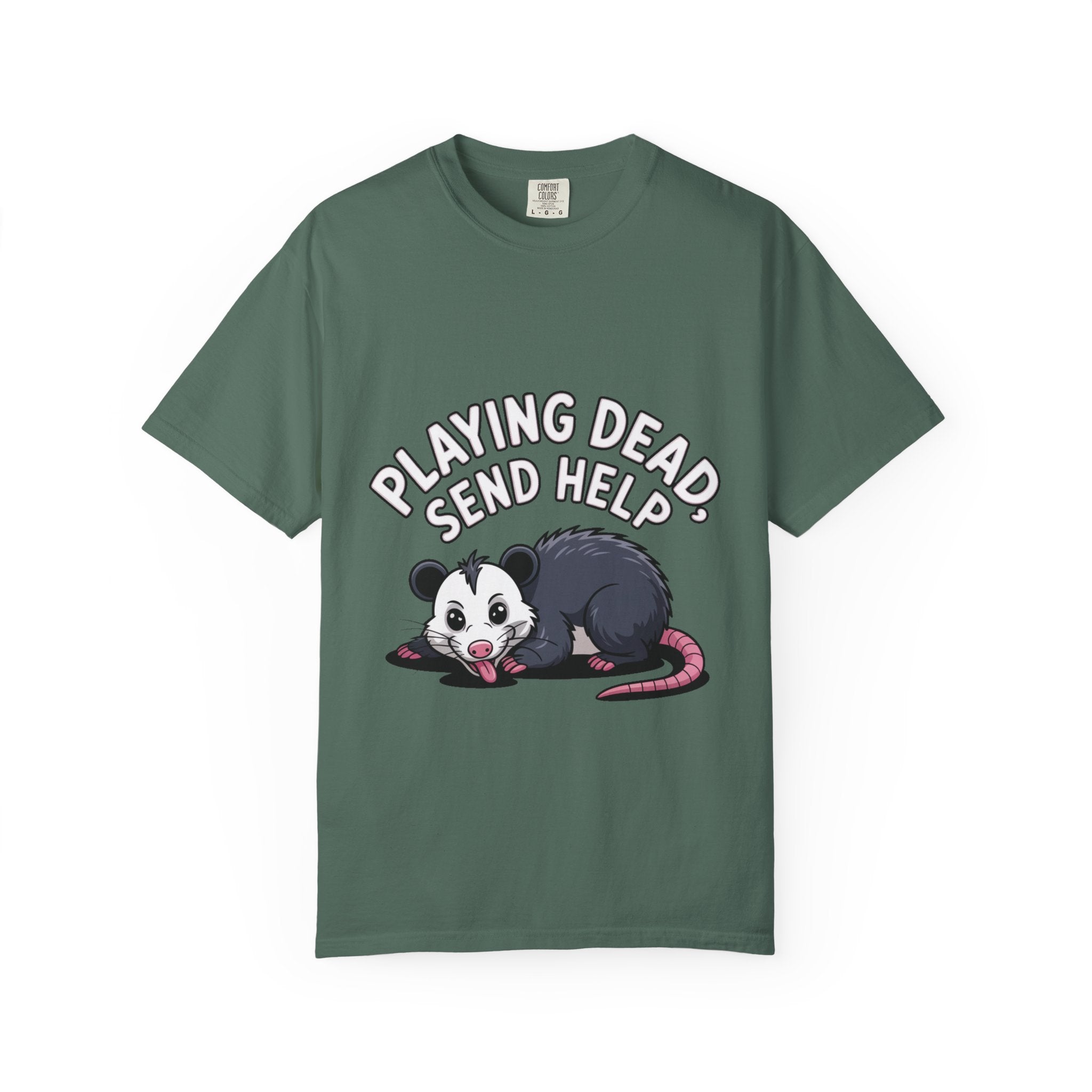 Funny Opossum Shirt, Playing Dead Send Help T-Shirt, Cute Possum Lover Gift, Sarcastic Animal Tee