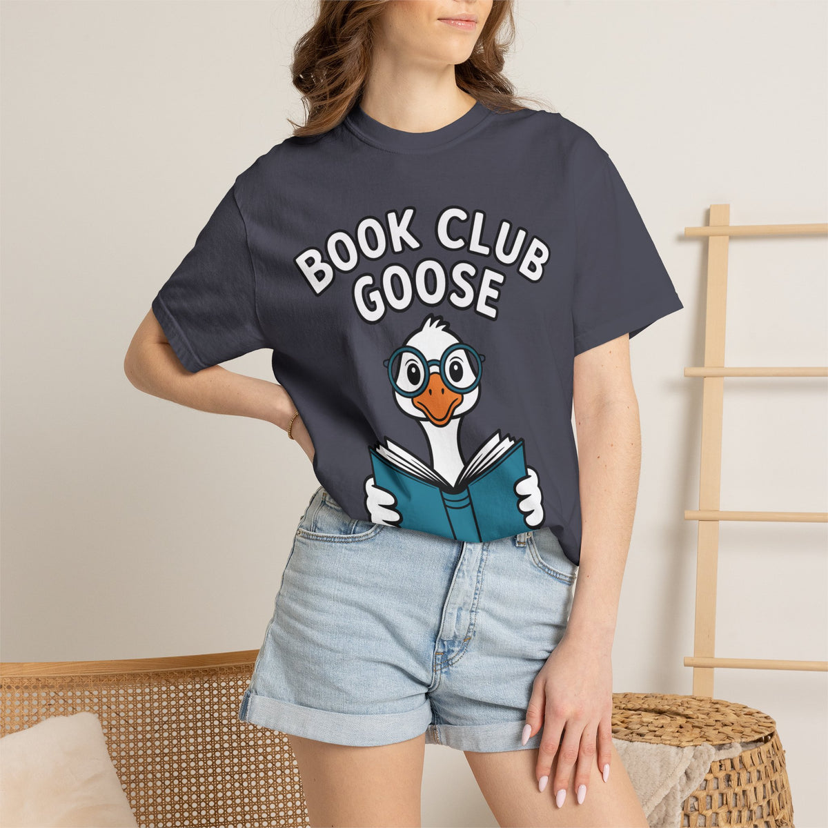 Book Club Goose Shirt, Funny Reading Goose T-Shirt, Bookworm Gift, Cute Bookish Goose Tee, Librarian Gift for Book Lovers