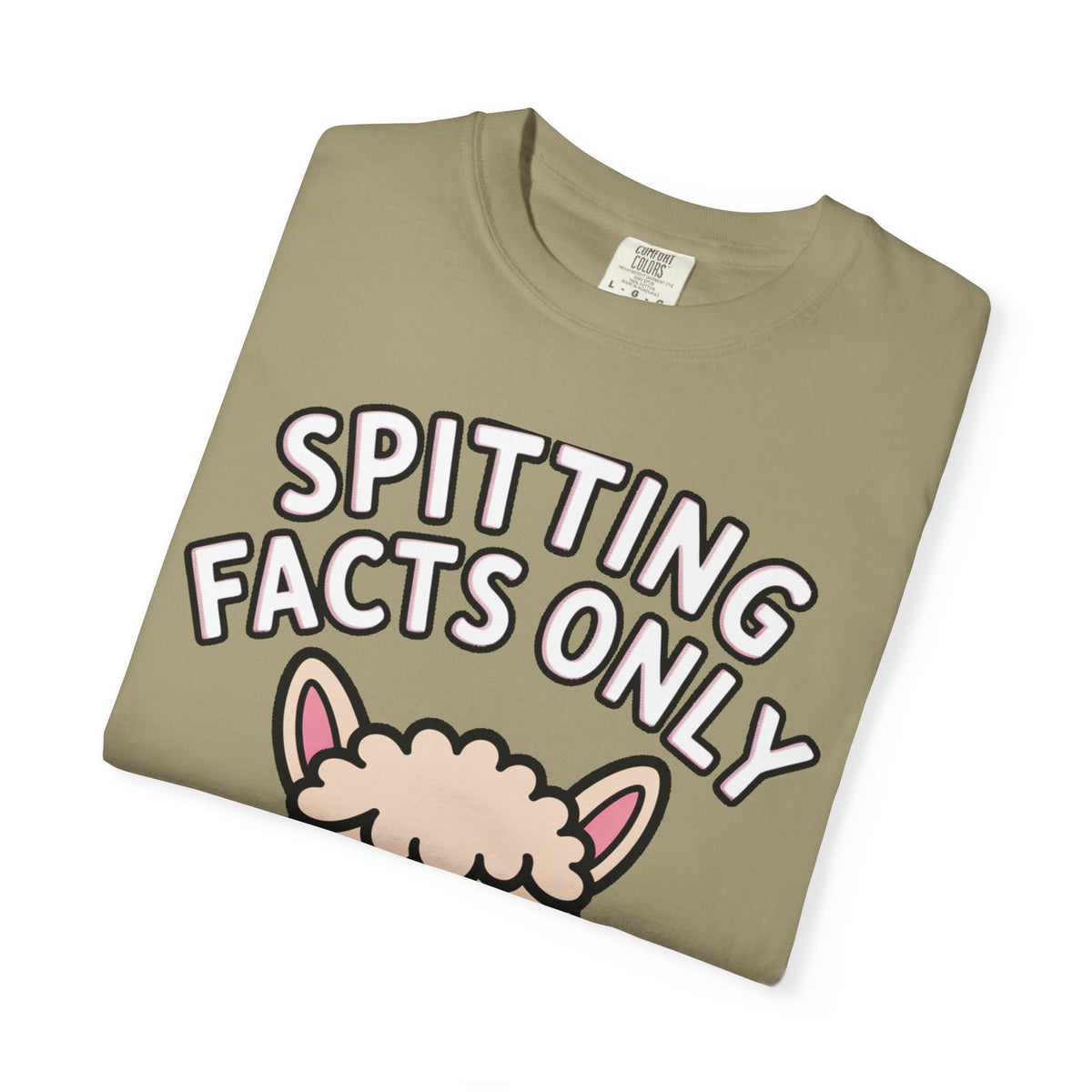 Funny Alpaca Shirt, Spitting Facts Only T-Shirt, Sassy Alpaca Tee, Cute Alpaca Lover Gift, Funny Animal Graphic Shirt