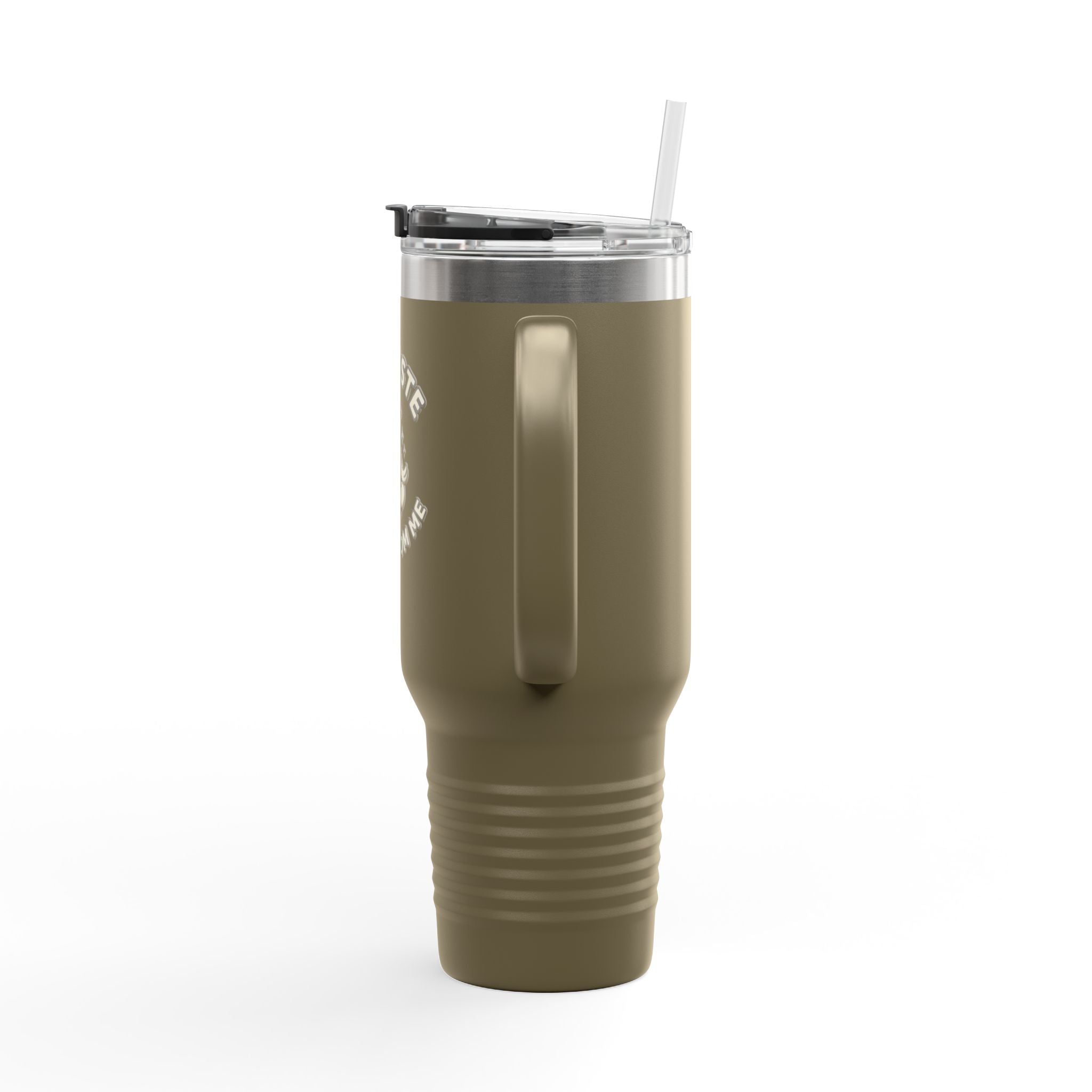 40oz Insulated Travel Mug — "Namaste Away From Me" Yoga Duck Stainless Tumbler