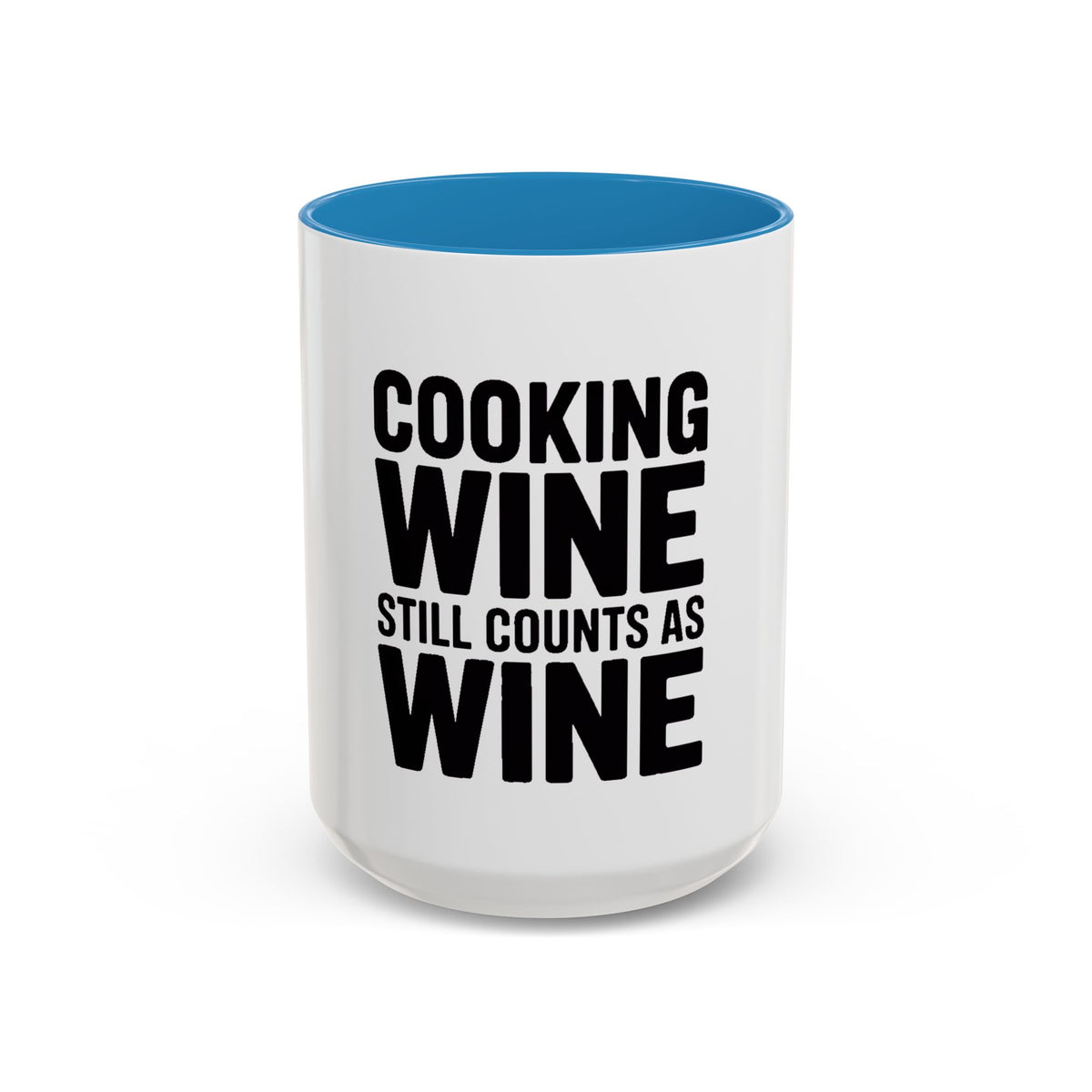 Cooking Wine Still Counts Mug, Funny Wine Lover Gift, Sarcastic Kitchen Mug, Bold Typography Coffee Cup, Gift for Wine Mom