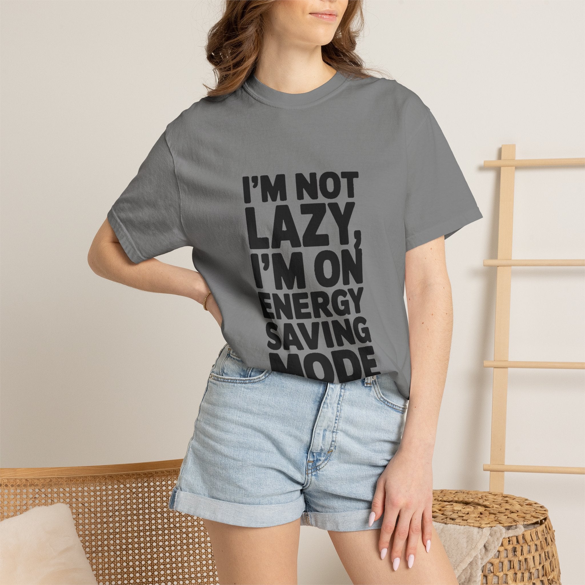 I'm Not Lazy I'm On Energy Saving Mode Shirt, Funny Sarcastic T-Shirt, Lazy Day Tee, Funny Gift for Him Her, Introvert Shirt