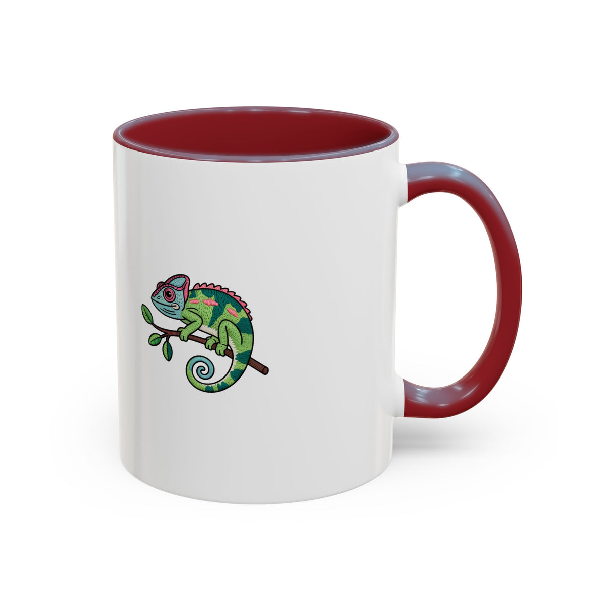 Cute Chameleon Mug, Cartoon Reptile Coffee Cup, Chameleon Lover Gift, Funny Lizard Ceramic Mug
