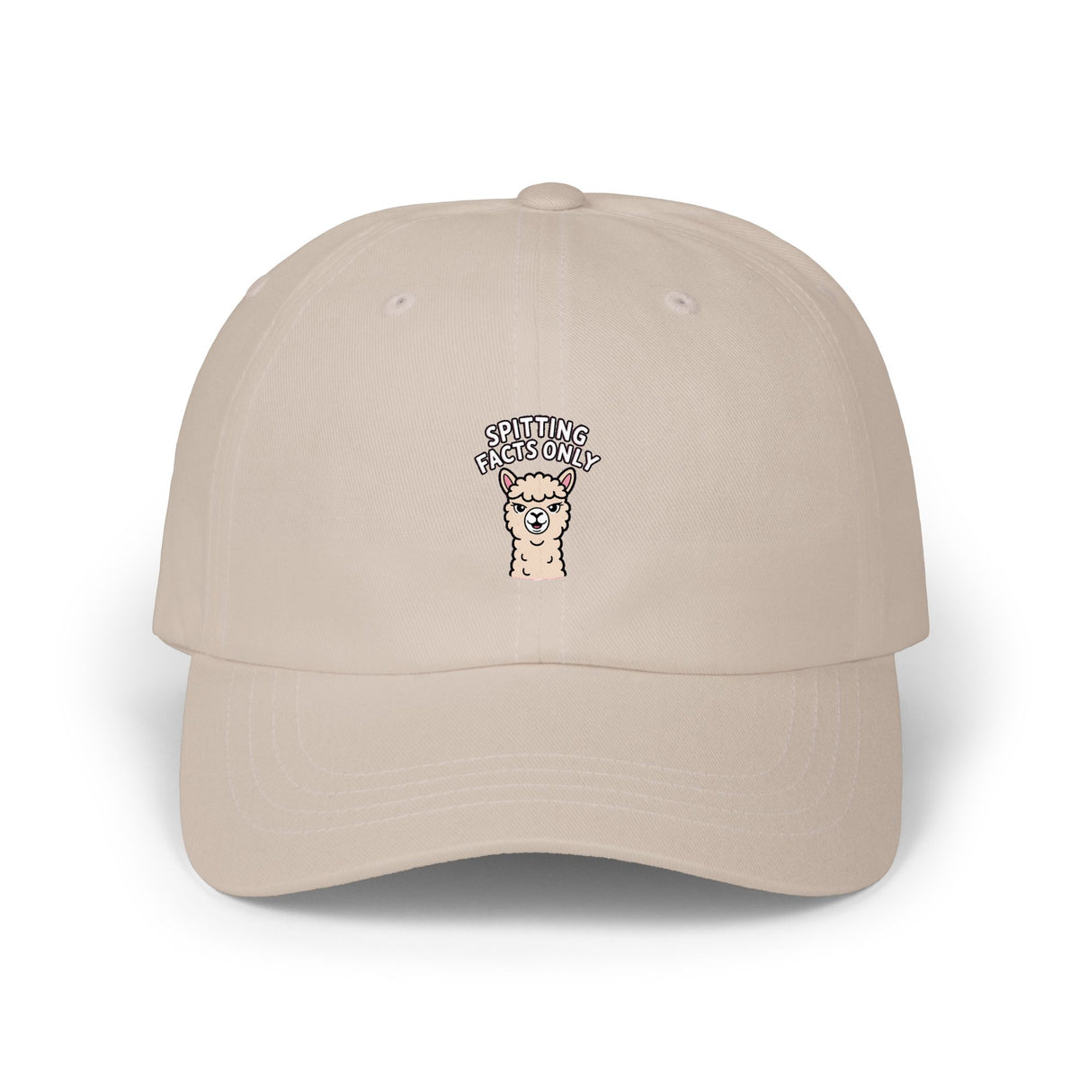 Alpaca Spitting Facts Dad Hat, Funny Alpaca Embroidered Cap, Sassy Animal Baseball Hat, Cute Alpaca Lover Gift, Unisex Dad Cap