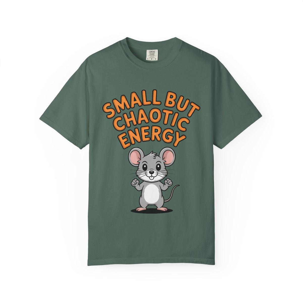 Small But Chaotic Energy Mouse Shirt, Funny Mouse T-Shirt, Cute Cartoon Animal Tee, Sarcastic Gift for Her