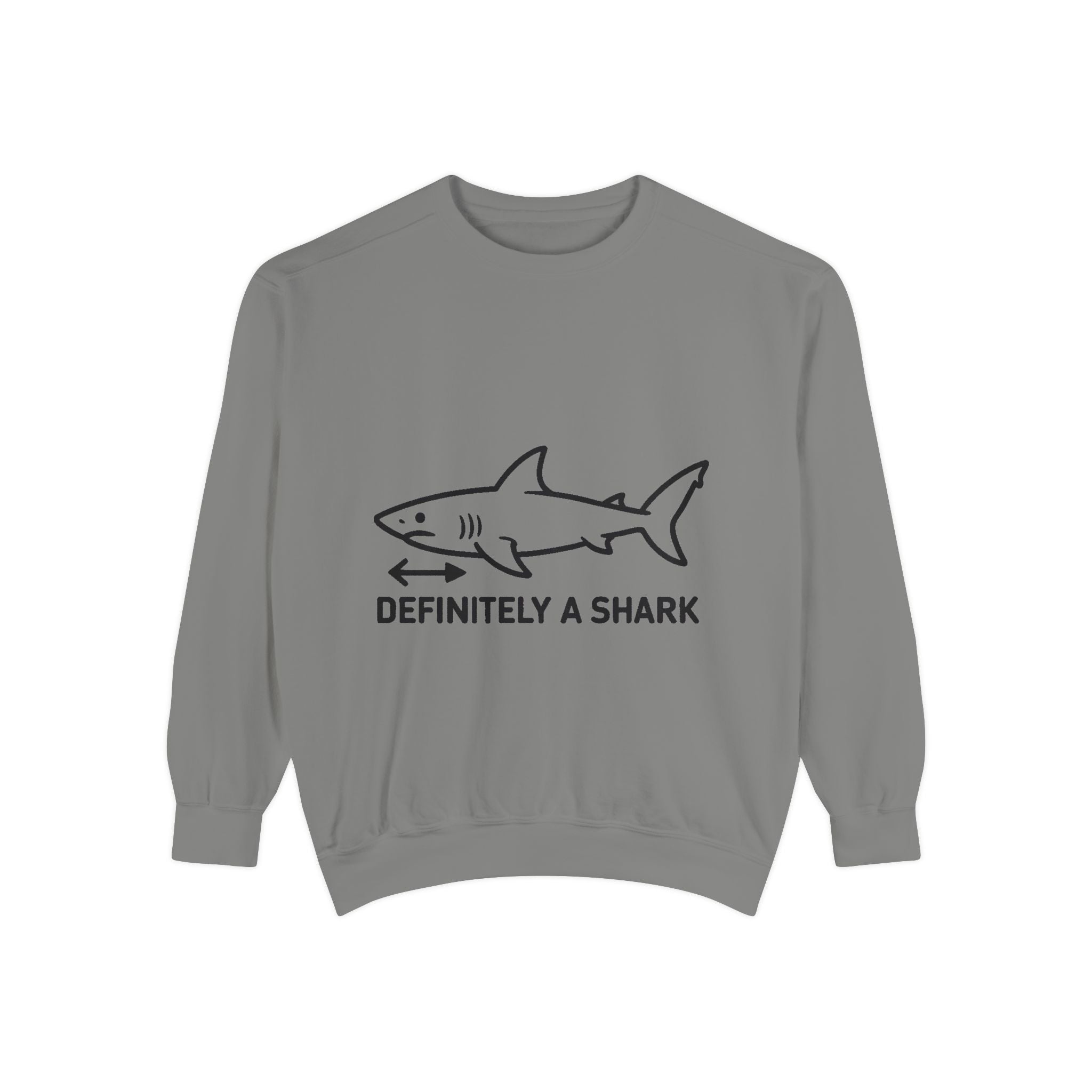 Definitely A Shark Diagram Sweatshirt, Funny Meme Crewneck, Deadpan Textbook Diagram Shirt, Shark Lover Gift, Sarcastic Sweatshirt
