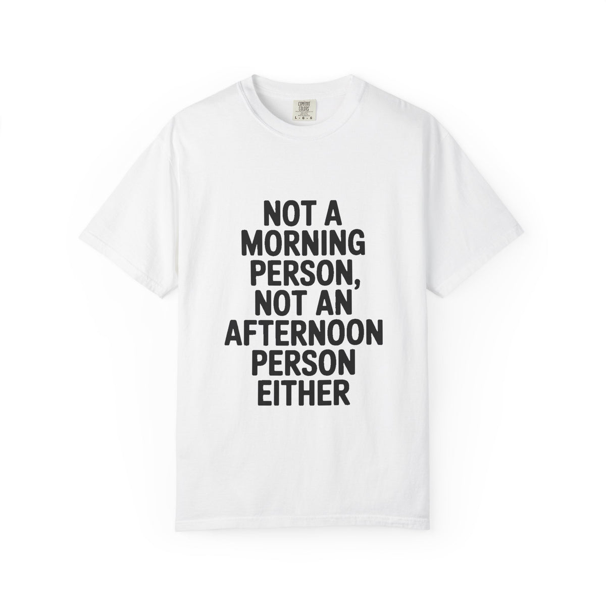 Not A Morning Person Shirt, Funny Sarcastic T-Shirt, Not An Afternoon Person Either Tee, Anti Social Gift