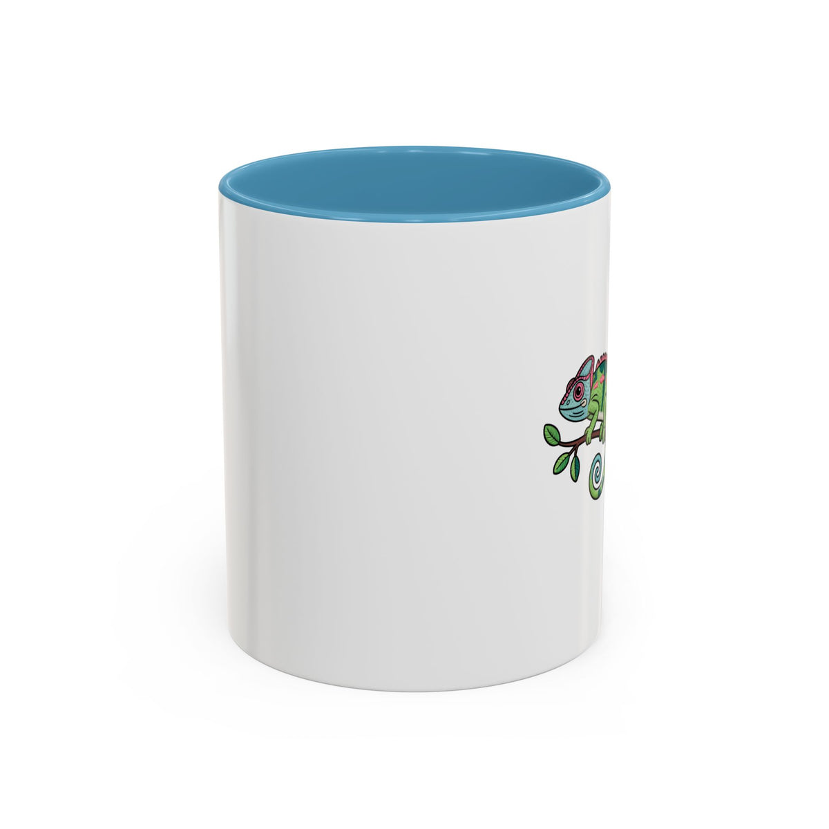 Cute Chameleon Mug, Cartoon Reptile Coffee Cup, Chameleon Lover Gift, Funny Lizard Ceramic Mug