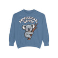 Professional Napper Koala Sweatshirt, Funny Koala Crewneck, Cute Nap Lover Gift, Cozy Animal Sweatshirt for Sleepy Souls