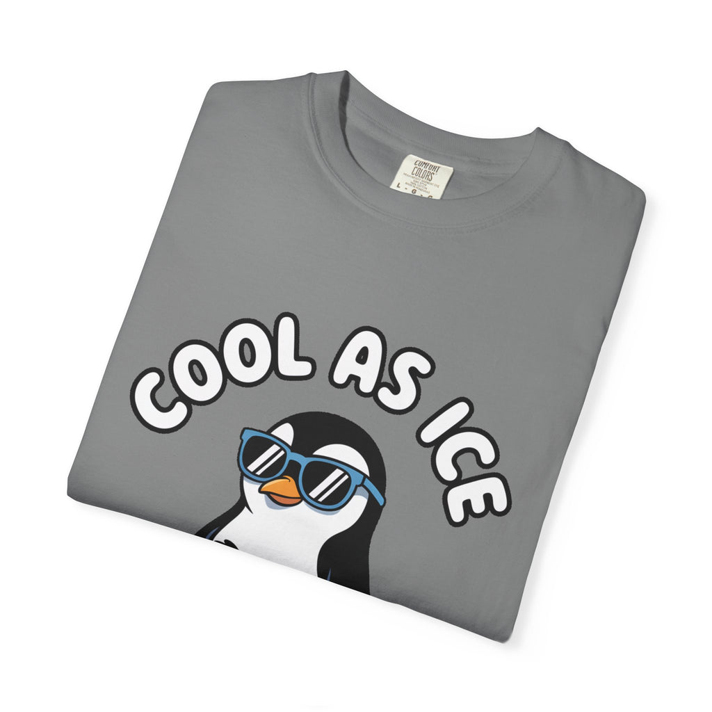 Cool As Ice Penguin Shirt, Funny Sunglasses Penguin T-Shirt, Cute Winter Animal Tee, Ice Block Bird Lover Gift