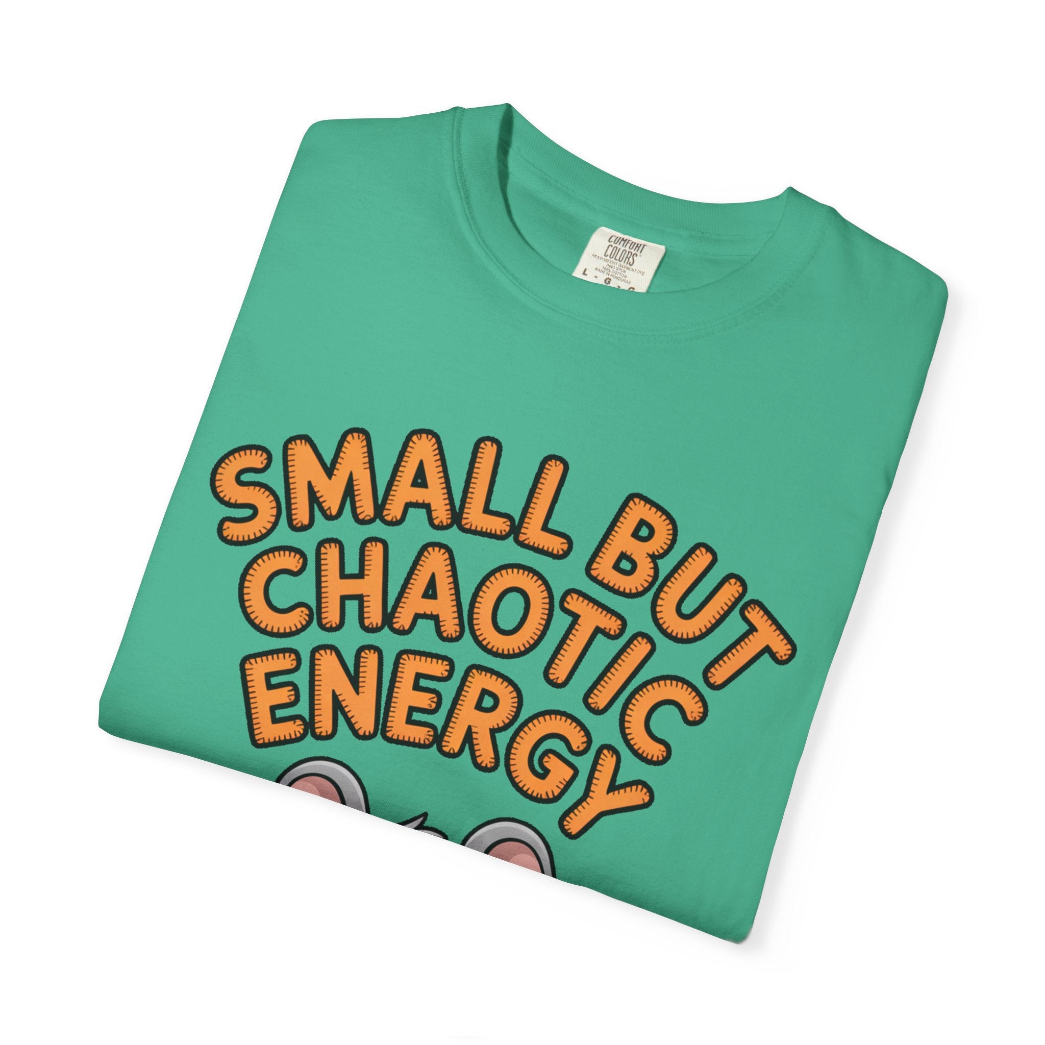 Small But Chaotic Energy Mouse Shirt, Funny Mouse T-Shirt, Cute Cartoon Animal Tee, Sarcastic Gift for Her