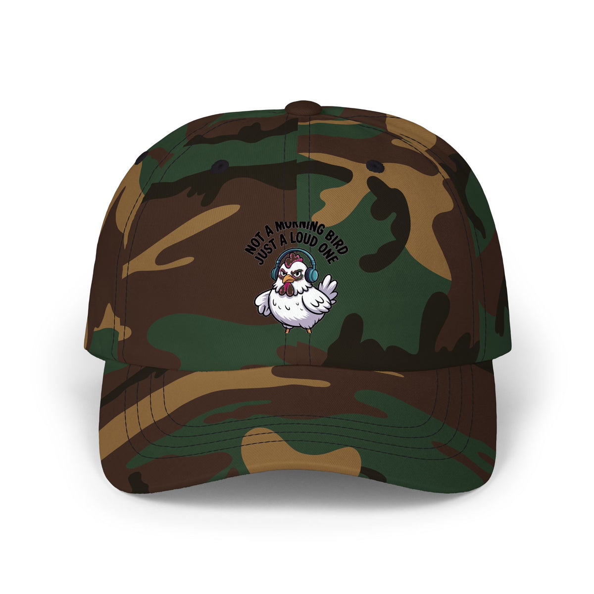 Not A Morning Bird Dad Hat, Funny Chicken Cap, Grumpy Chicken Embroidered Hat, Sarcastic Bird Lover Gift, Not A Morning Person Cap