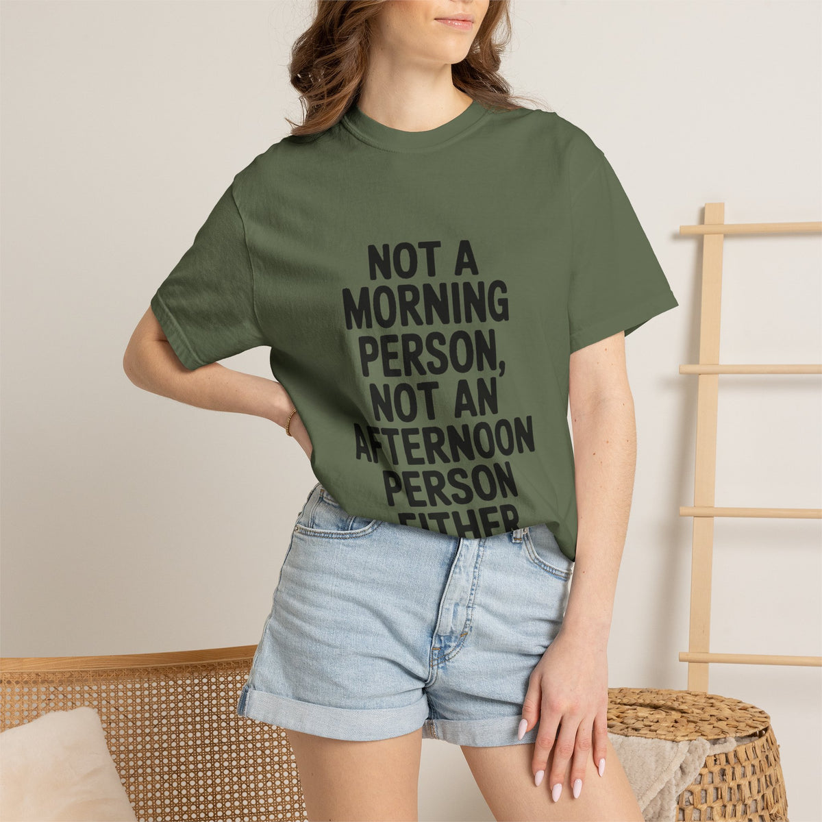 Not A Morning Person Shirt, Funny Sarcastic T-Shirt, Not An Afternoon Person Either Tee, Anti Social Gift