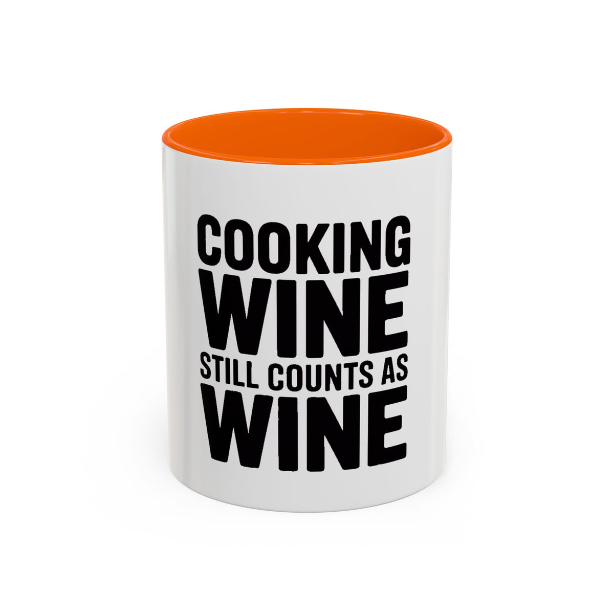 Cooking Wine Still Counts Mug, Funny Wine Lover Gift, Sarcastic Kitchen Mug, Bold Typography Coffee Cup, Gift for Wine Mom