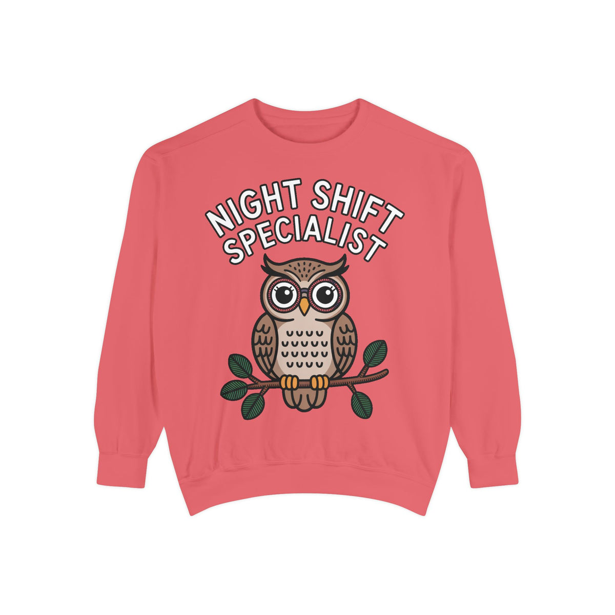 Night Shift Owl Sweatshirt, Funny Night Owl Crewneck, Night Shift Specialist Gift, Cute Bird Lover Sweatshirt, Nurse Gift