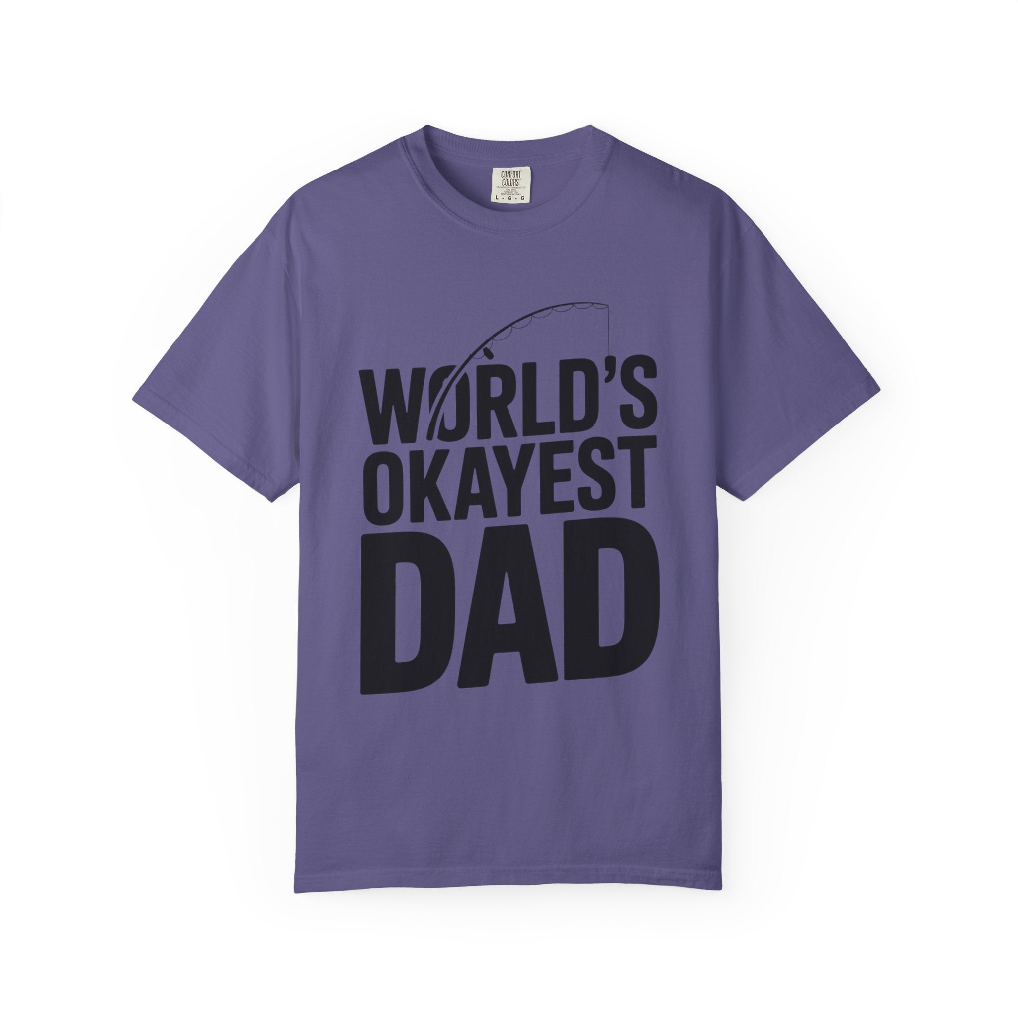 World's Okayest Dad Shirt, Funny Fishing Dad T-Shirt, Fathers Day Gift, Funny Dad Gift From Kids, Sarcastic Dad Tee
