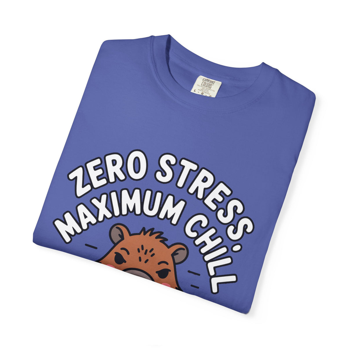Zero Stress Capybara Shirt, Funny Hot Spring Capybara T-Shirt, Maximum Chill Tee, Cute Animal Lover Gift