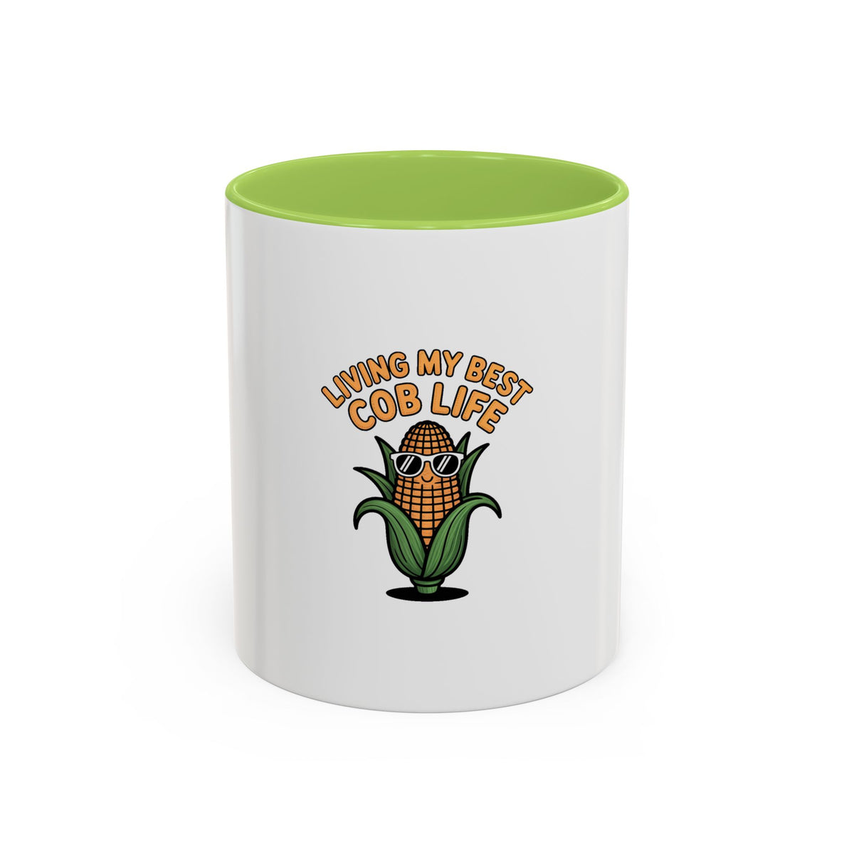 Funny Corn Mug, Living My Best Cob Life Coffee Mug, Cute Vegetable Pun Mug, Corn Lover Gift, Funny Kitchen Cup, Foodie Gift Idea