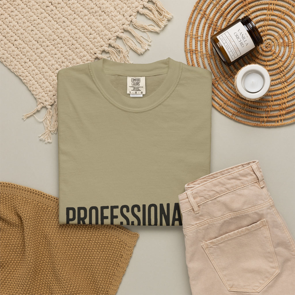 Professionally Awkward Shirt, Funny Sarcastic T-Shirt, Bold Typography Tee, Office Humor Gift, Introvert Coworker Shirt